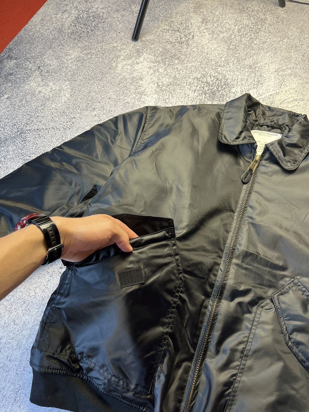 Vintage Vintage black Reversible Bomber Jacket MA1 Size US XXL / EU 58 / 5 - 6 Thumbnail