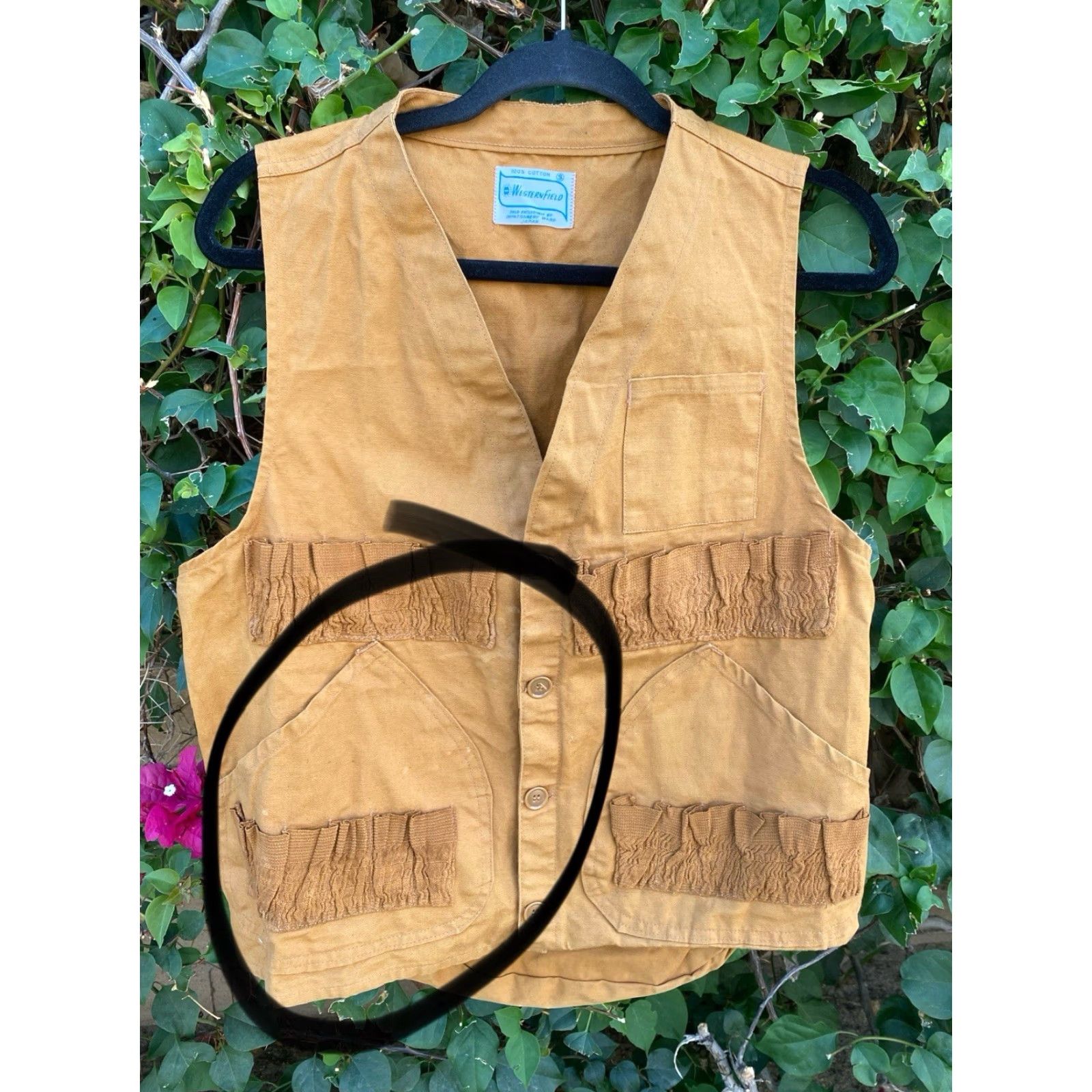 Vintage VINTAGE Western Field Hunting Vest Duck Canvas Tobacco Brown Men S Vest Shirt? Size US S / EU 44-46 / 1 - 3 Thumbnail