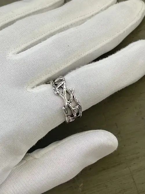 Jewelry × Ring Of Fire Barbed Wire Gothic Ring Size ONE SIZE - 2 Thumbnail