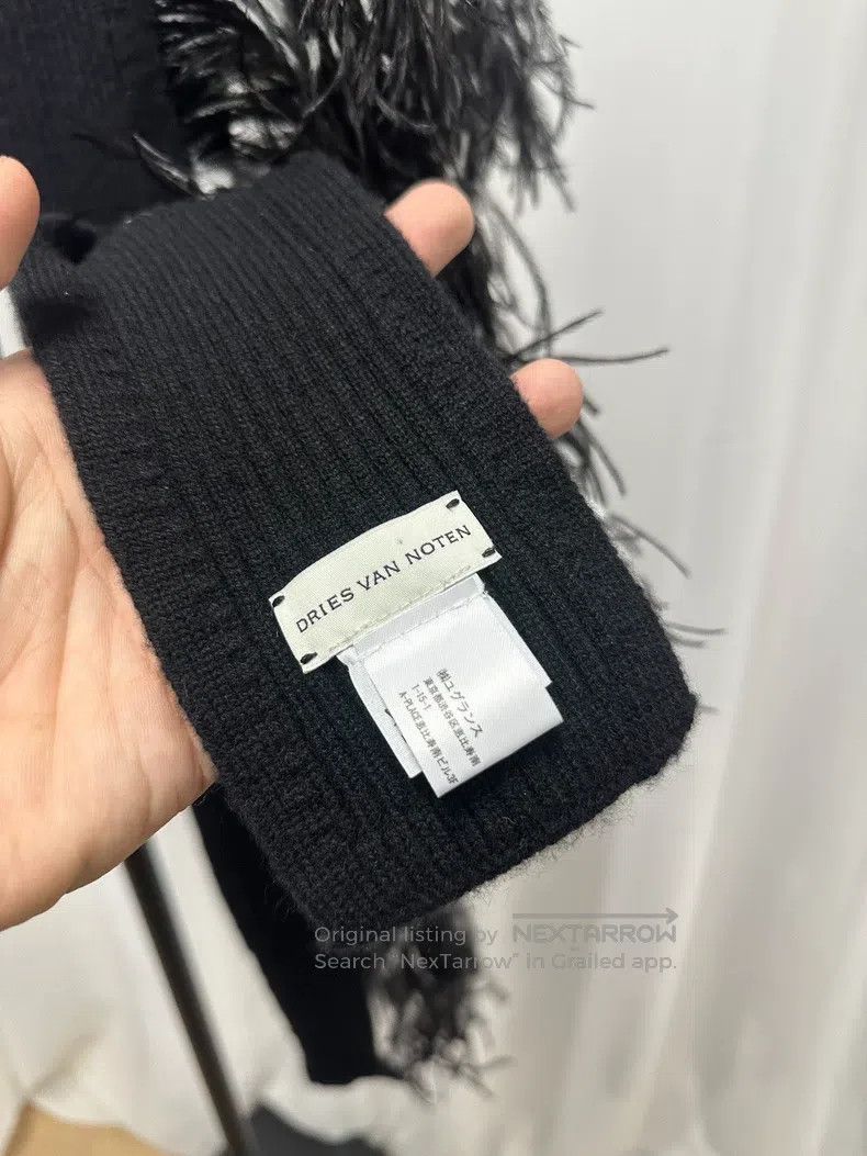 Dries Van Noten DRIES VAN NOTEN Ostrich Feather Patchwork Scarf Size ONE SIZE - 3 Thumbnail