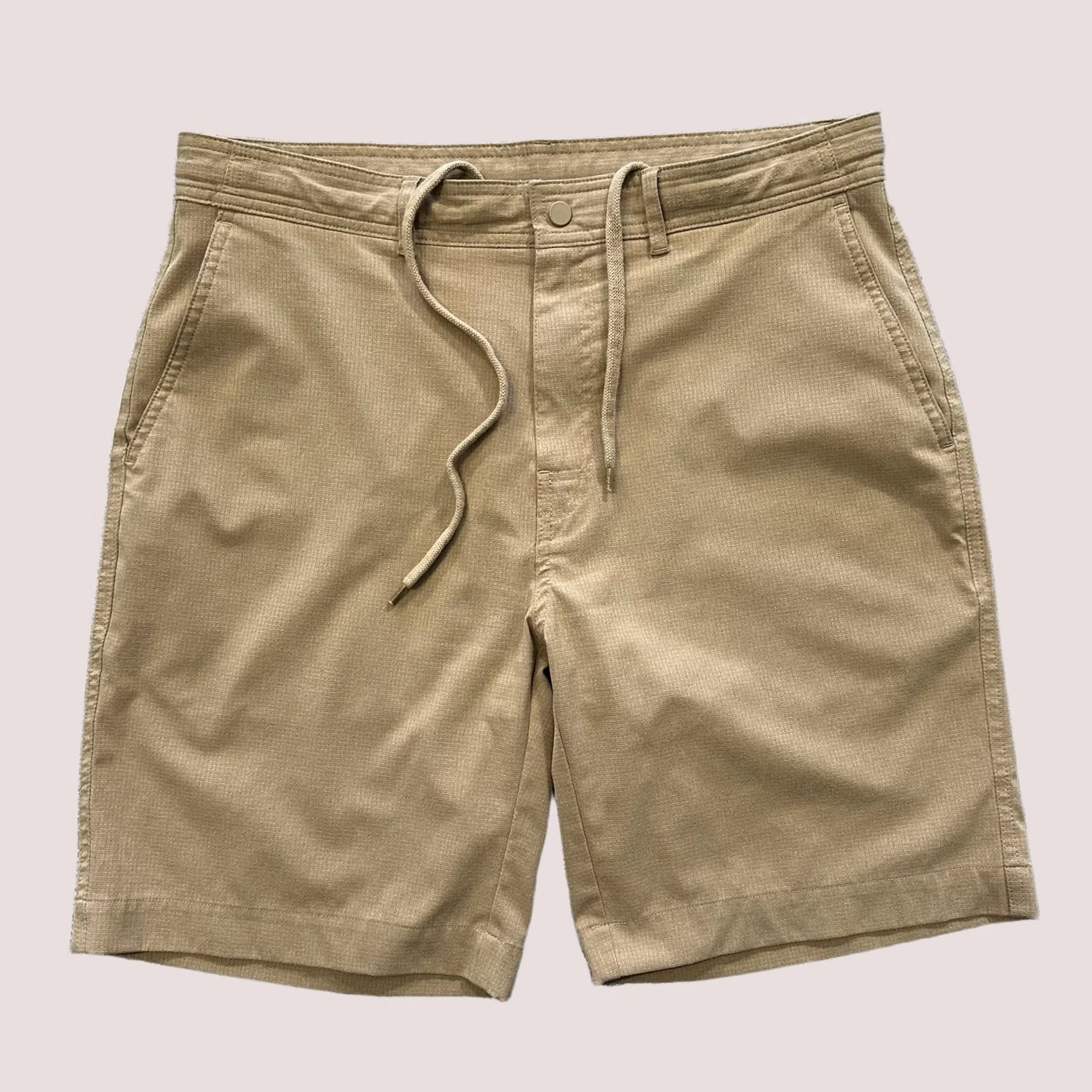 Cremieux Cremieux Shorts Mens 34 Beige Stretch 8.5” Inseam Flat Front Chino Pocket Polyester Spandex Casual, Travel, Workwear Adult Regular Mens Size US 34 / EU 50 - 1 Thumbnail