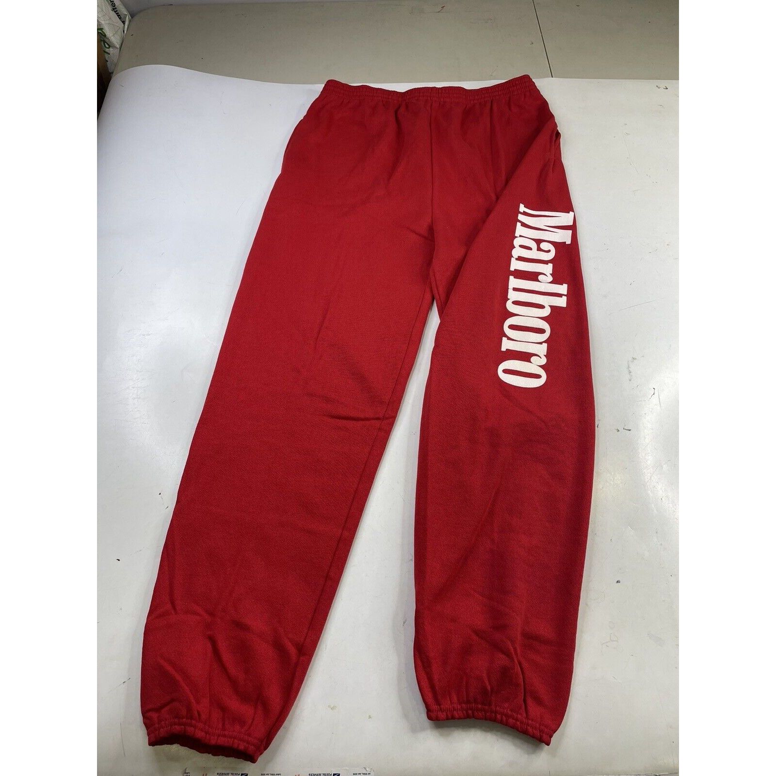 Tultex Vintage Marlboro Sweatpants Pants Cigarettes 90s Joggers RED ...