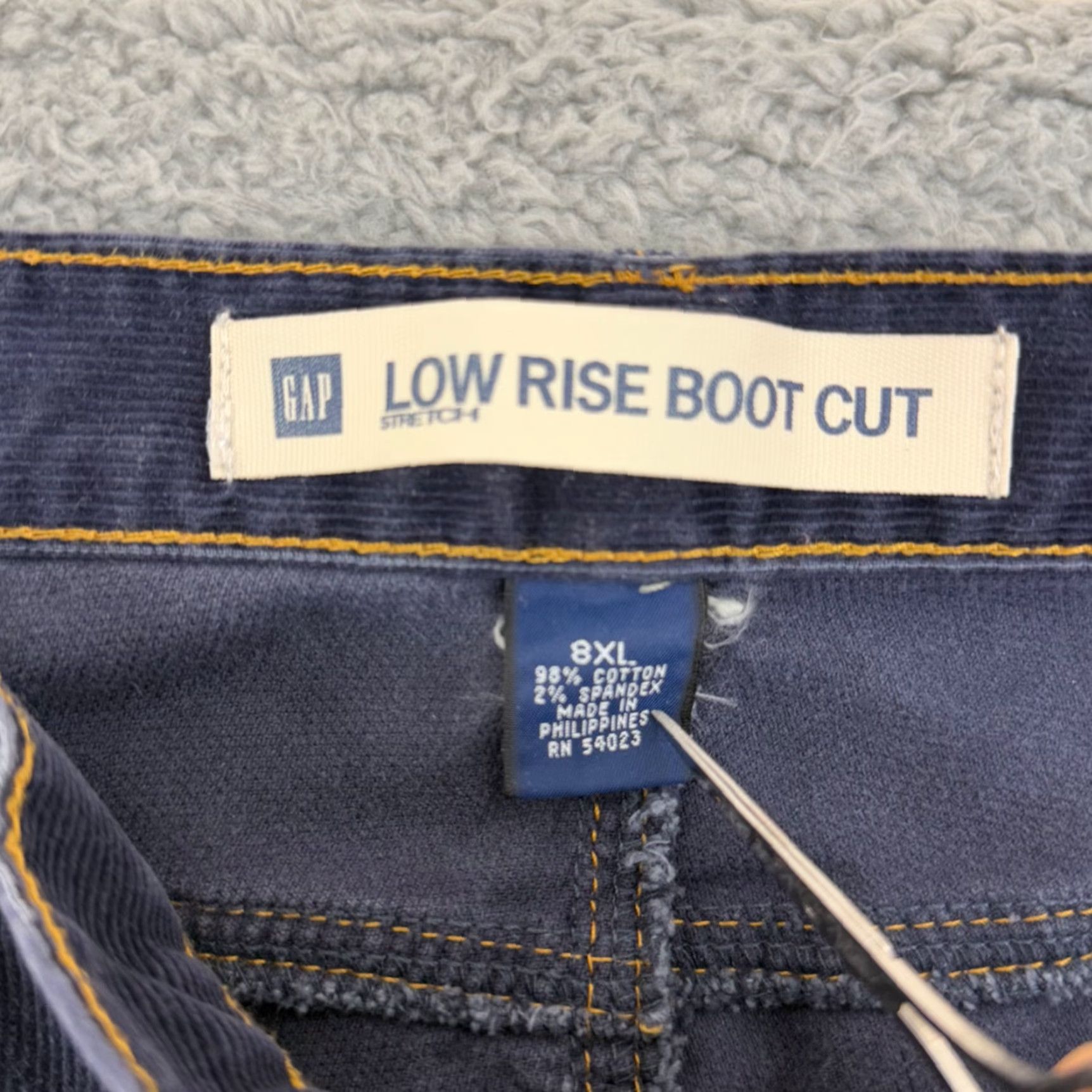 Gap VINTAGE GAP Pants Womens 8XL Blue Corduroy Low Rise Bootcut 32x34 Hippie Boho Stretch 90s Retro Hippie Bohemian Mens Girls Womens Size 40" / US 18 - 5 Thumbnail