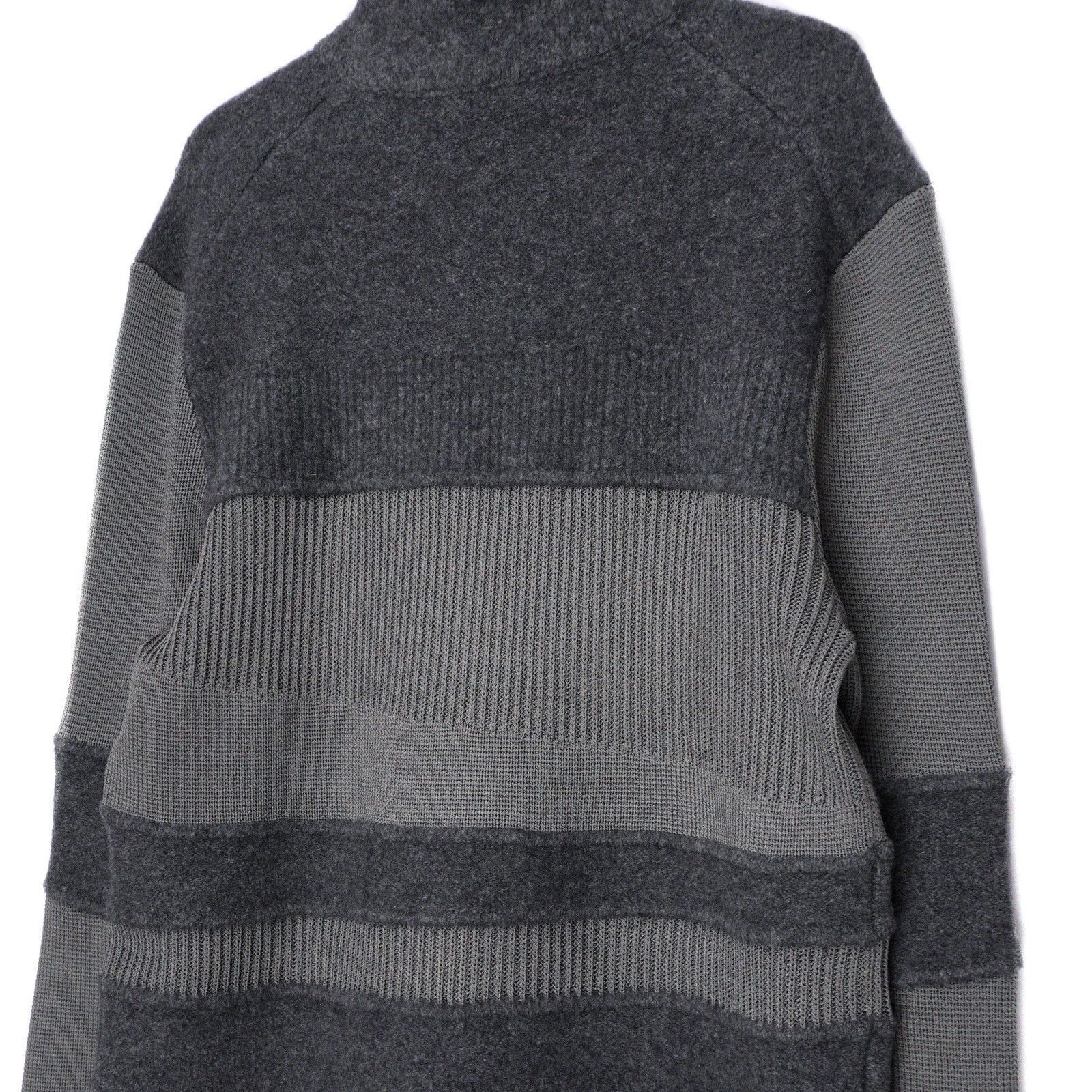 Helmut Lang Vintage Helmut Lang Grey Knit Deconstructed Wool Sweater Size US L / EU 52-54 / 3 - 7 Thumbnail