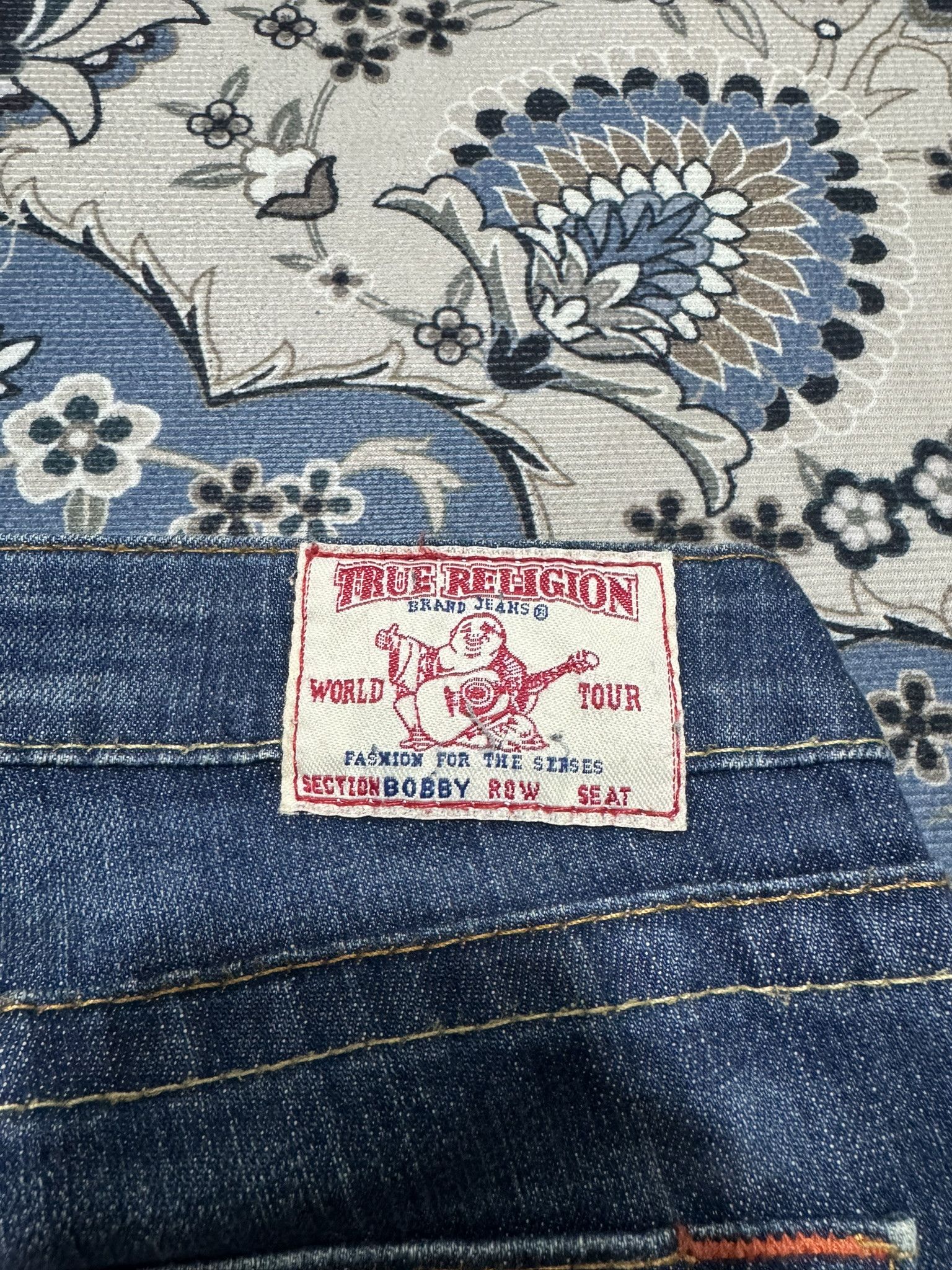 True Religion × Vintage Y2K Flare True Religion Bobby Distressed Jeans Size 28" / US 6 / IT 42 - 10 Thumbnail