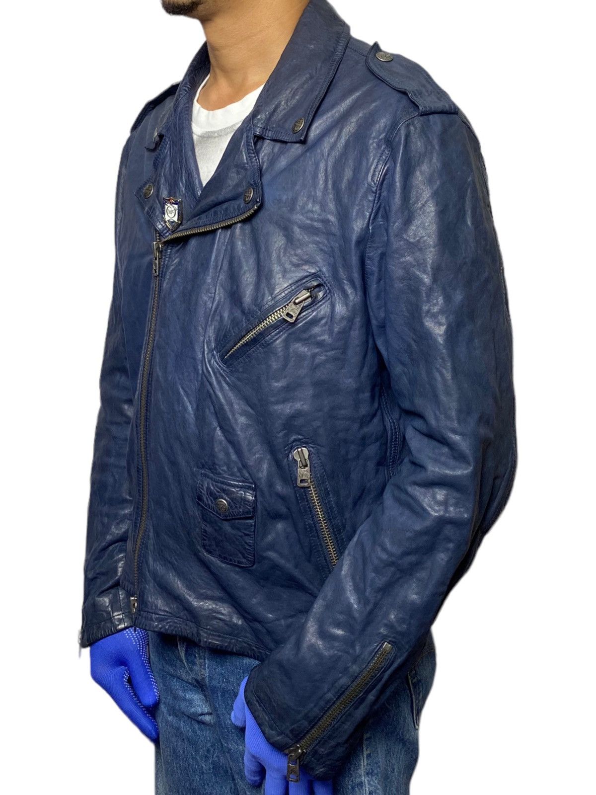 Alexander McQueen Alexander McQueen Double Coller Leather Jacket Size US XL / EU 56 / 4 - 4 Thumbnail