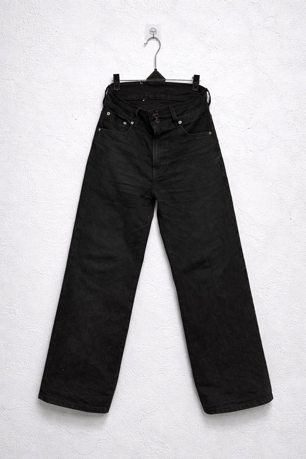 Japanese Brand DOOF.YOUTH USED WASHED BLACK DENIM Size US 30 / EU 46 - 2 Thumbnail