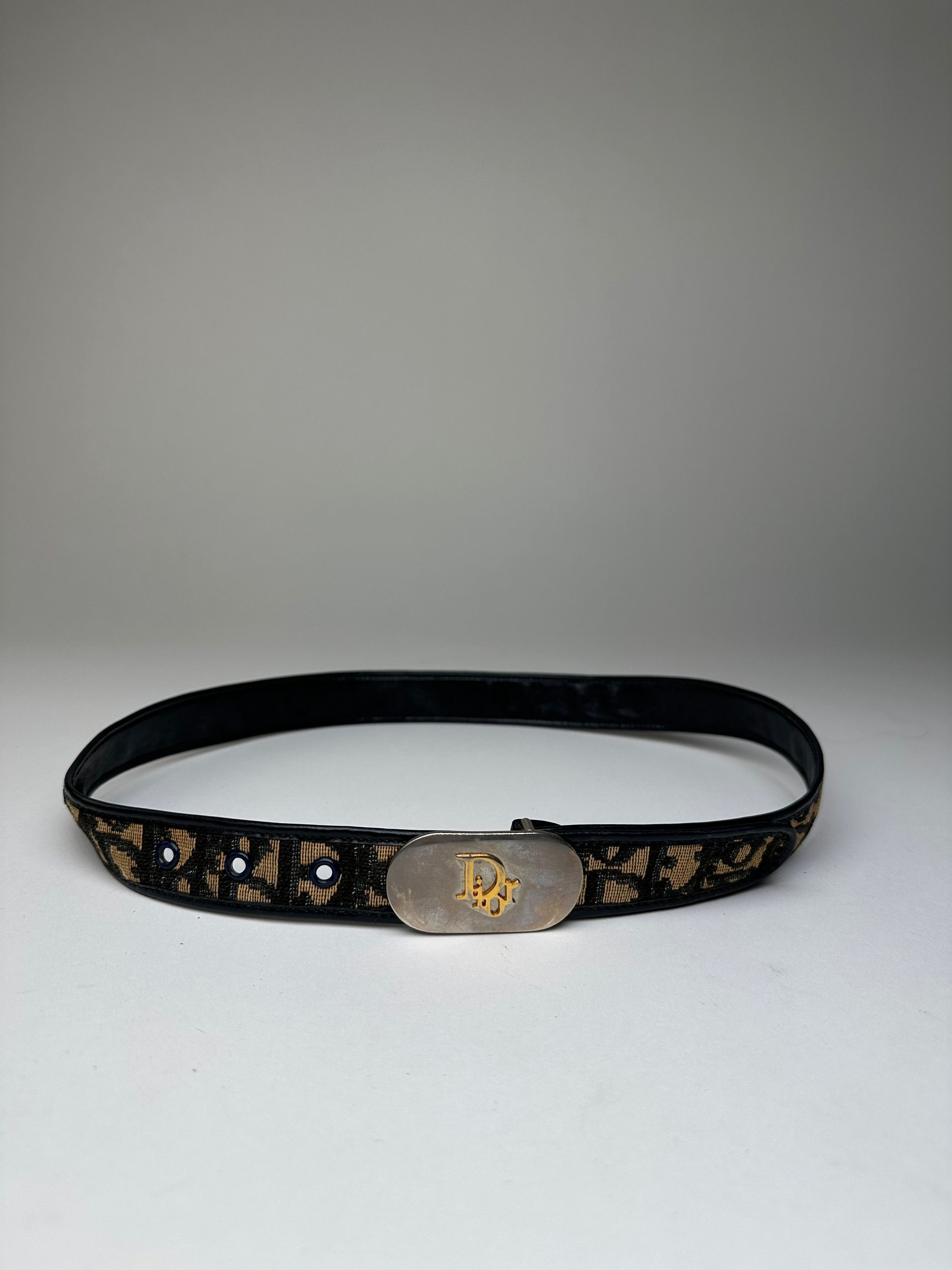 Dior Vintage Oblique Monogram Canvas Belt Brown 75 cm Size ONE SIZE - 1 Thumbnail