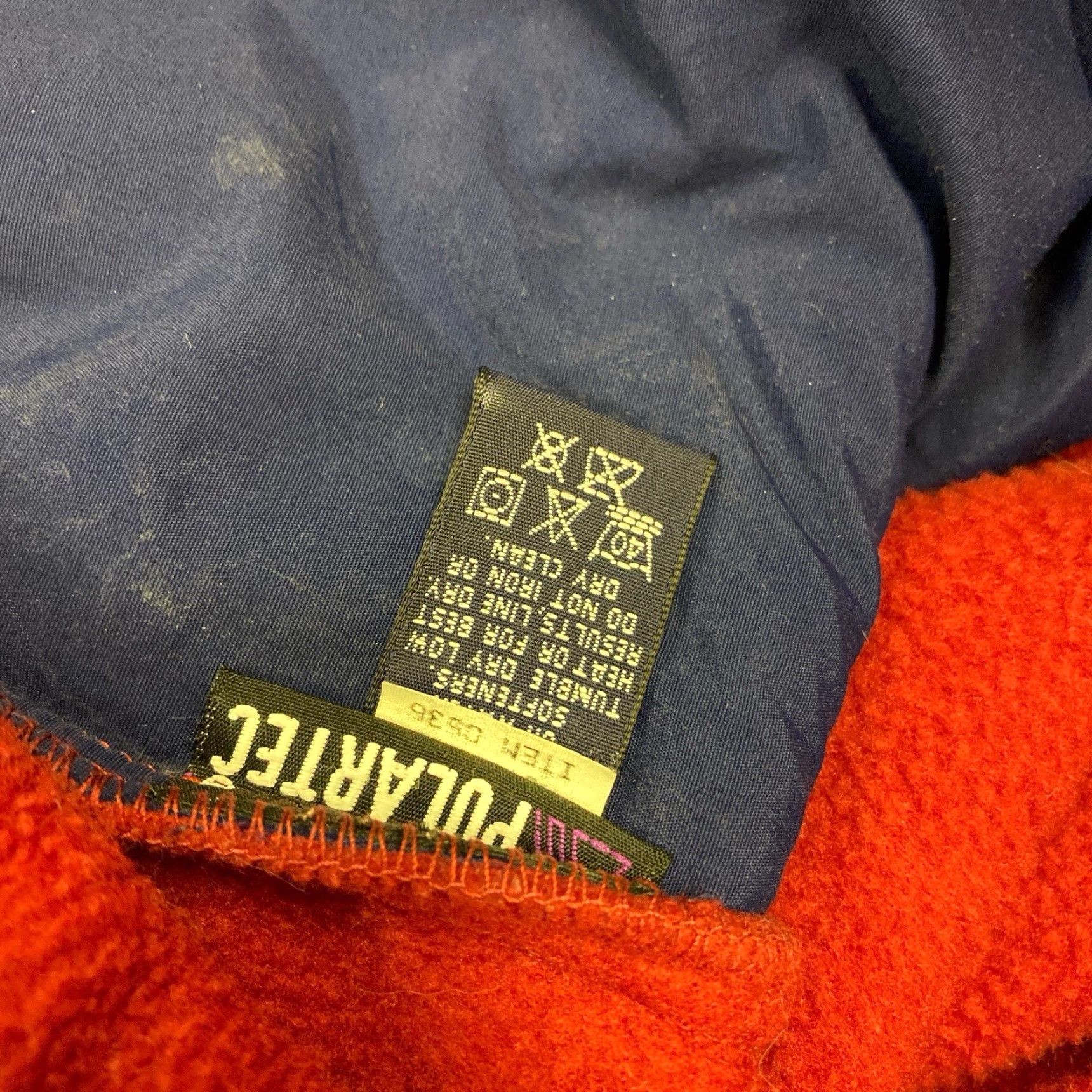 Eddie Bauer VINTAGE Eddie Bauer Ebtek Fleece Zip Up Polar Jacket XS Men Red 90s Bomber Jacket Size US XS / EU 42 / 0 - 5 Thumbnail