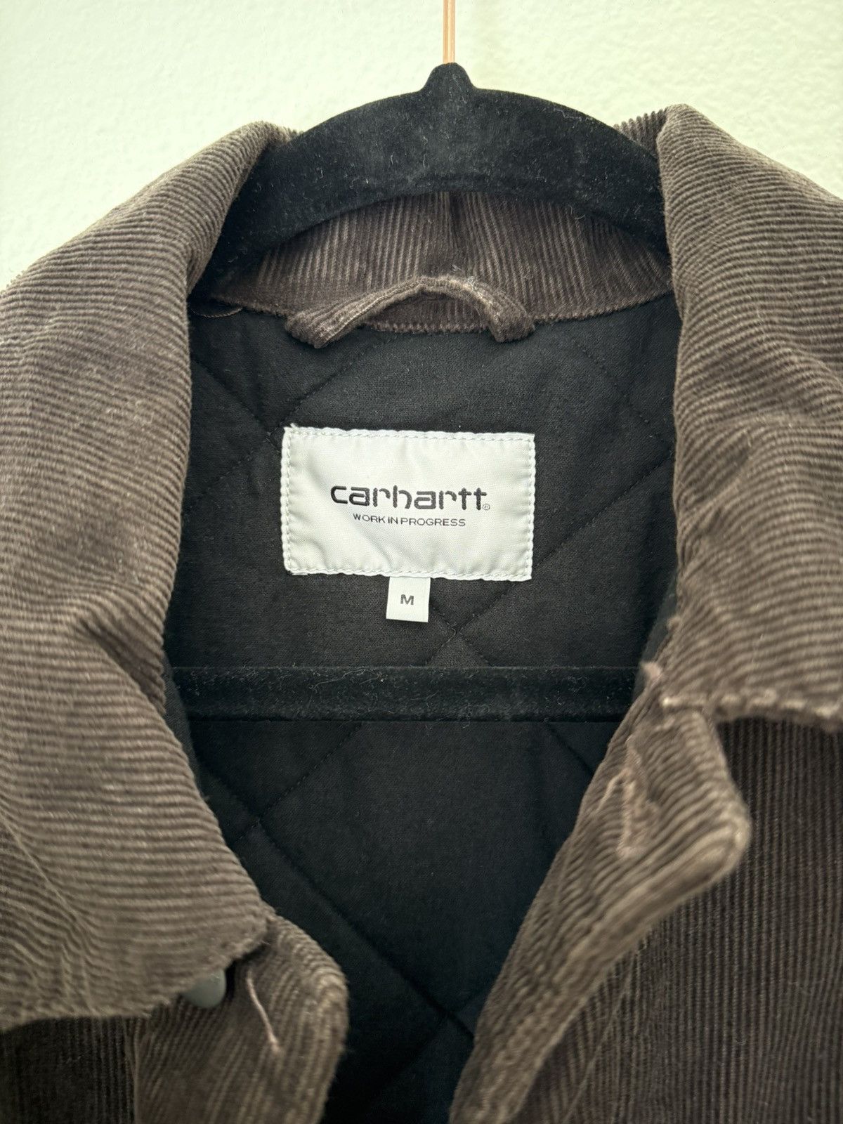 Carhartt Wip Carhartt Wip Brown Corduroy Padded Michigan Jacket Size US M / EU 48-50 / 2 - 3 Thumbnail