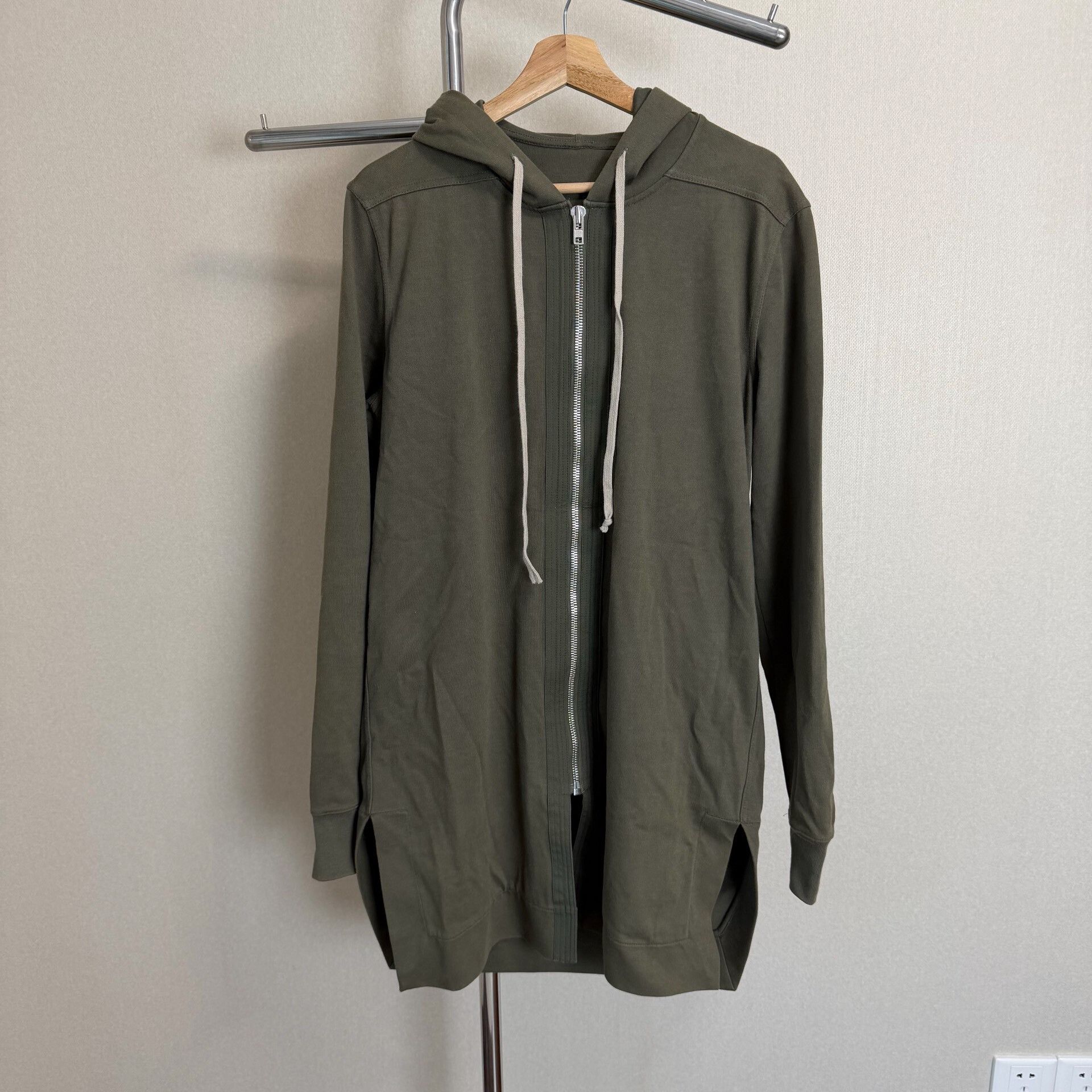 Rick Owens × Rick Owens Drkshdw SS16 Patch Jason Zip Up Hoodie