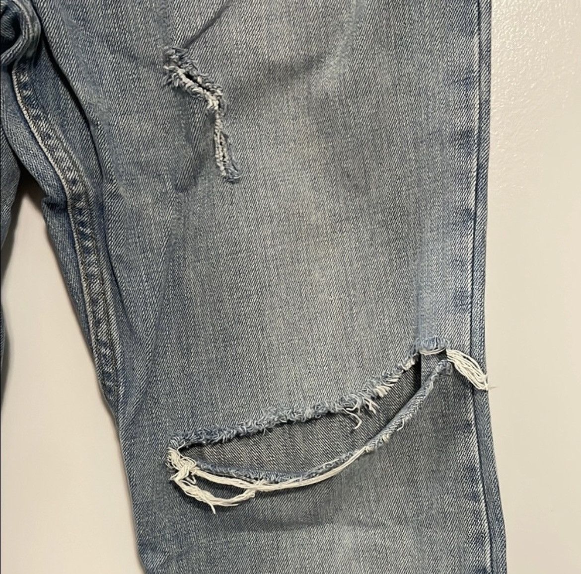 Aeropostale Aeropostale Blue Ripped Bootcut Jeans Size US 33 - 5 Thumbnail