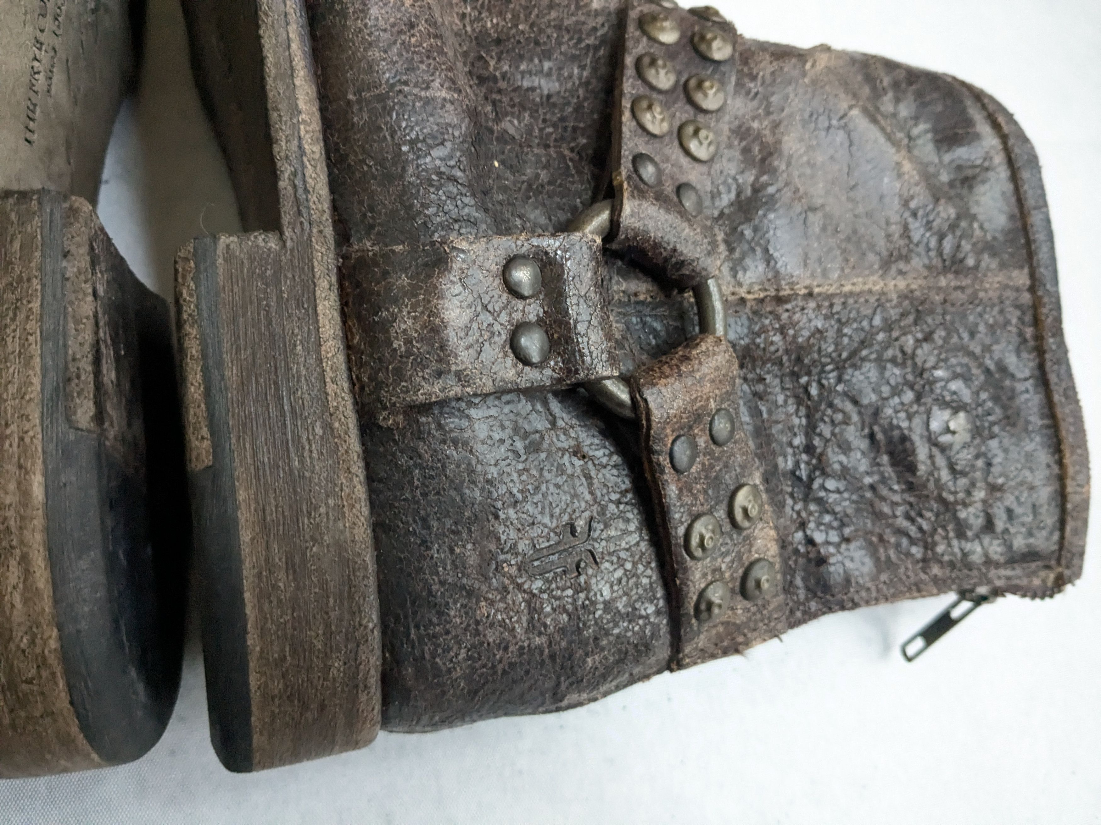 Frye Frye Harness Boots Brown Leather 8.5 Motorcycle Biker Size US 8.5 / EU 41-42 - 10 Thumbnail