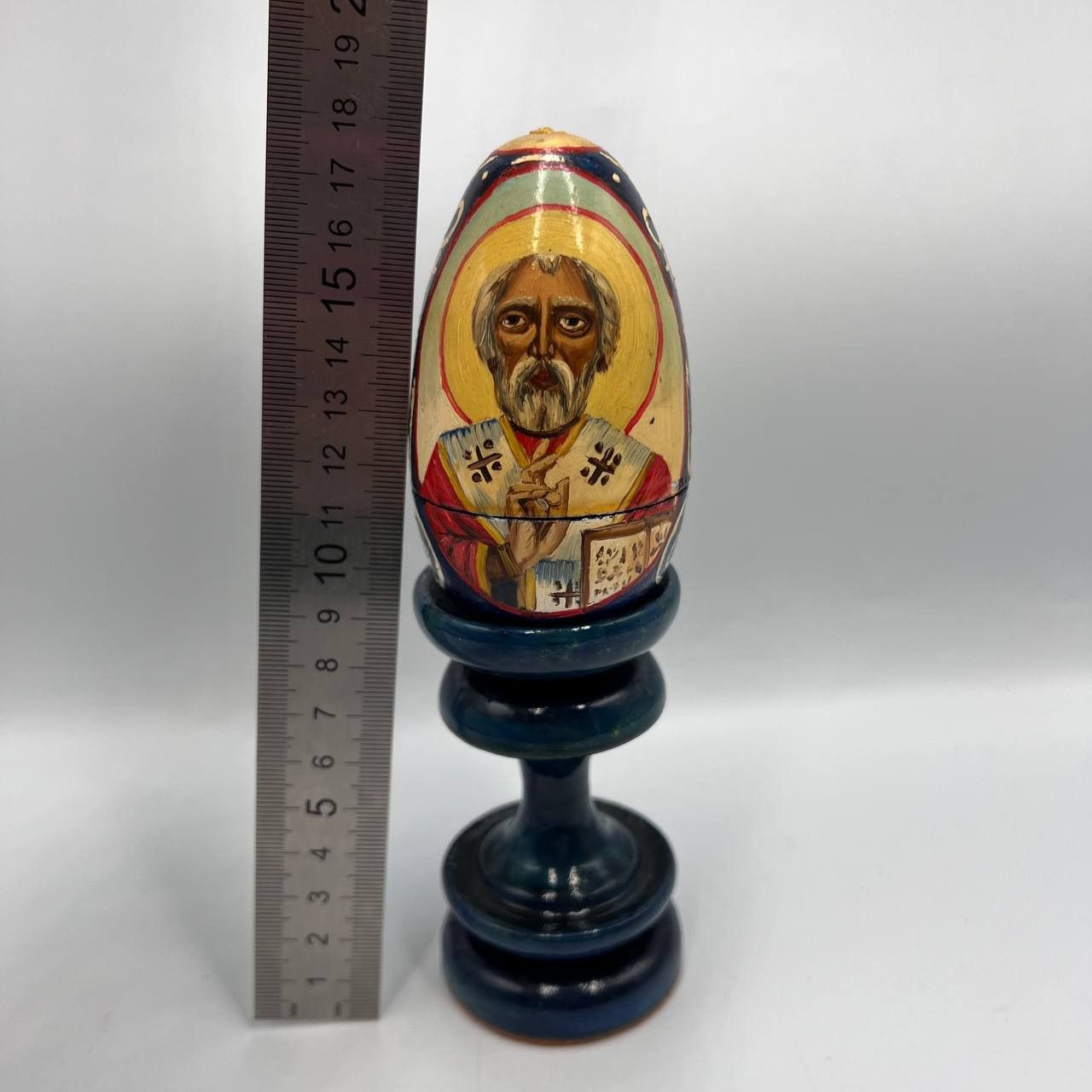 Vintage Vintage Wooden Egg Box Icon St Nicholas Church Size ONE SIZE - 4 Thumbnail