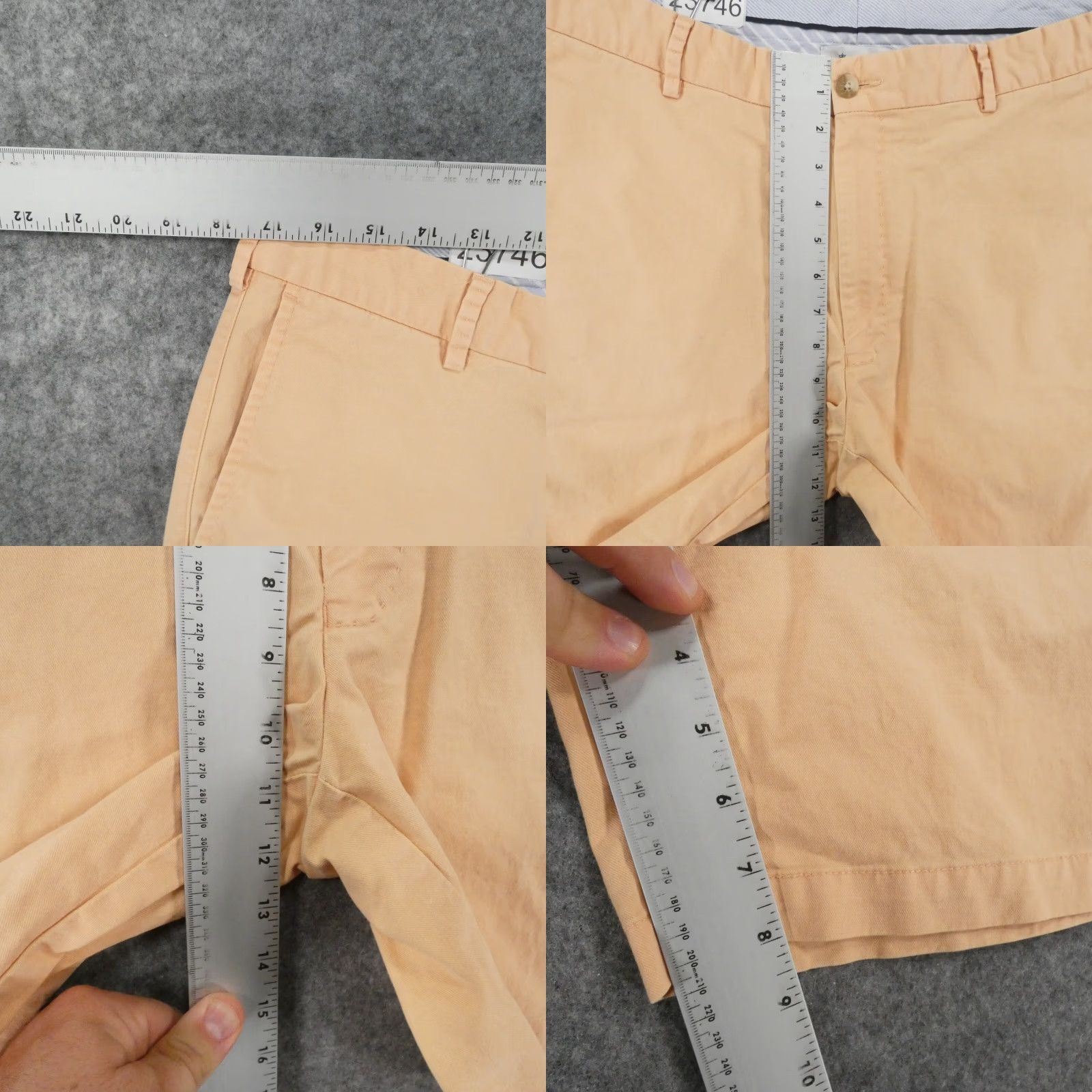 Peter Millar Peter Millar Shorts Mens 36 Chino Flat Front Orange Peach Preppy Casual Size US 35 - 8 Thumbnail