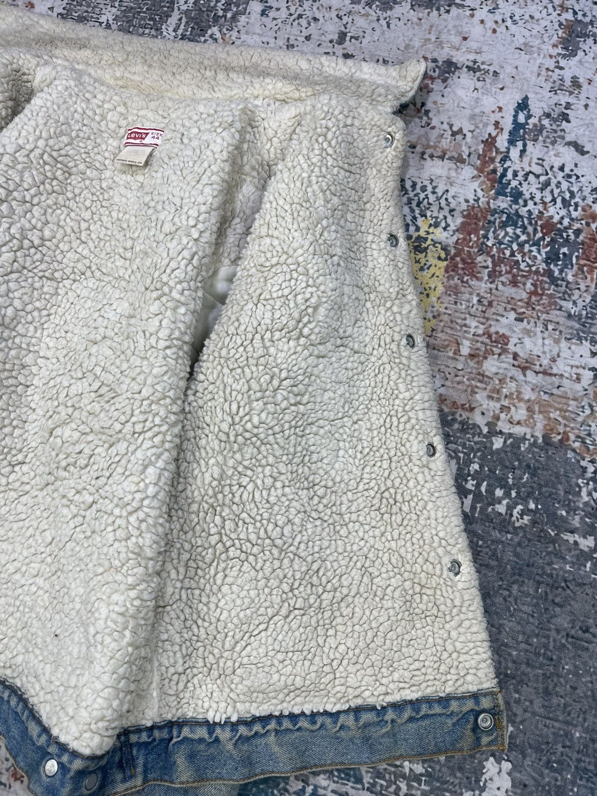 Levi's Vtg 70s Levis Sherpa Trucker Jacket Size US L / EU 52-54 / 3 - 15 Thumbnail