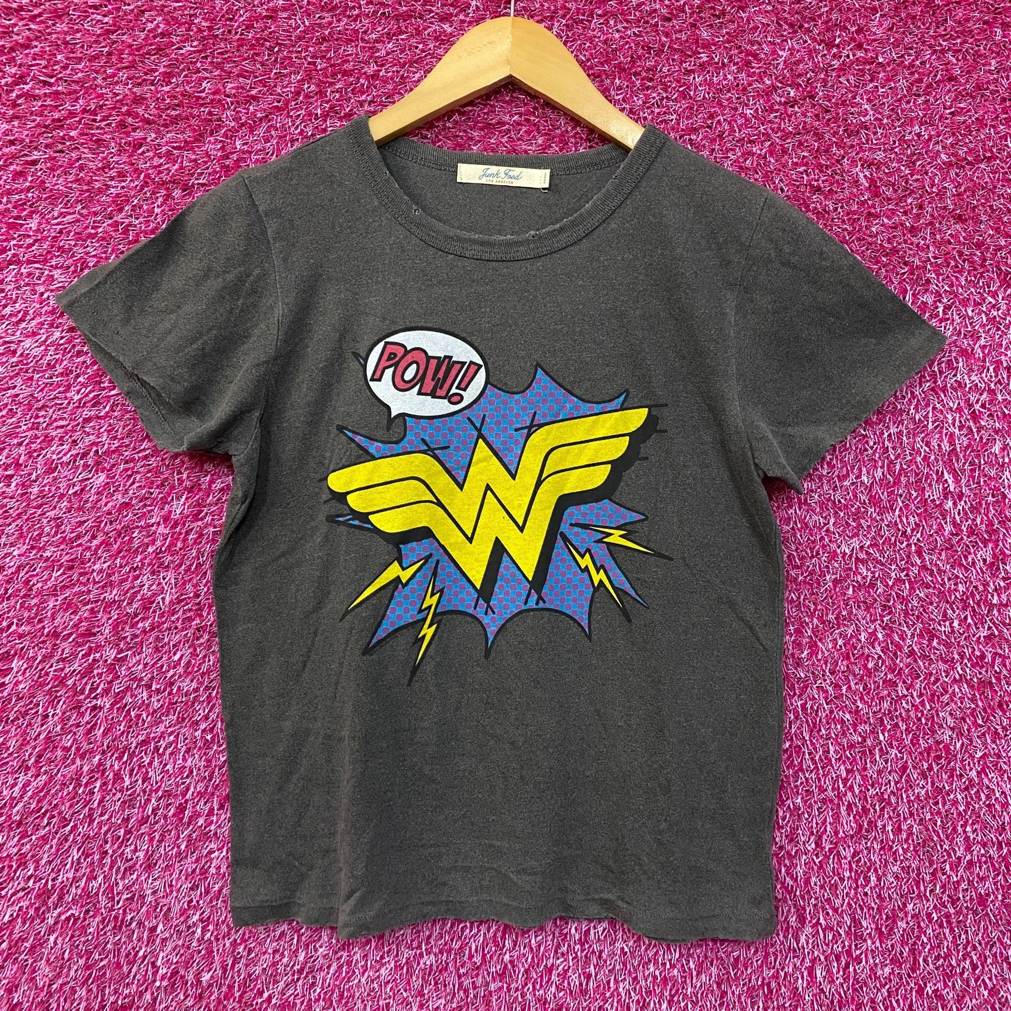 DC Wonder Woman Logo Pow Classic Comic Book Aesthetic T-Shirt S Size US S / EU 44-46 / 1 - 1 Thumbnail