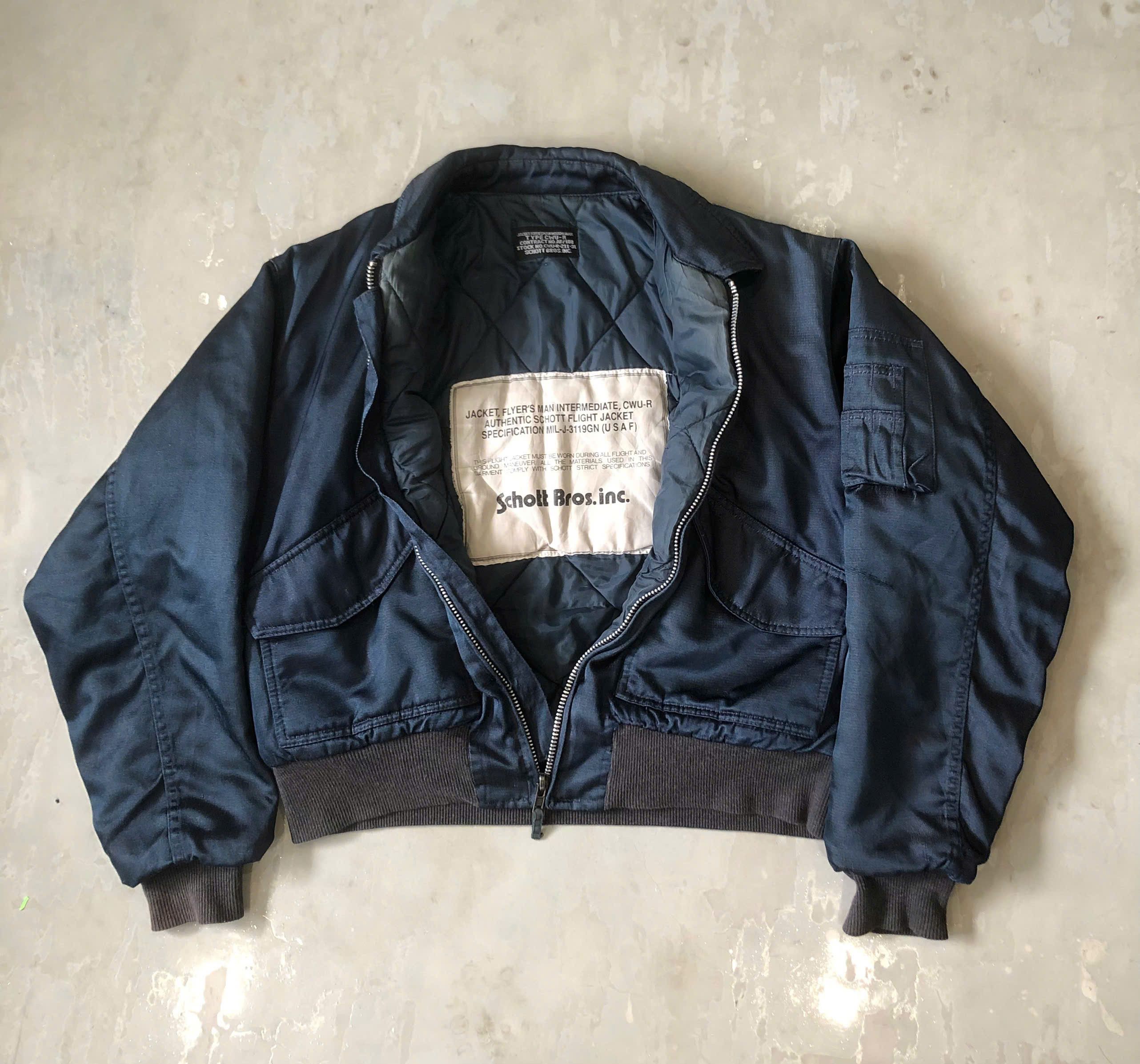 Schott Men's SCHOTT FLYER BOMBER MILITARY FLIGHT Jacket | Grailed