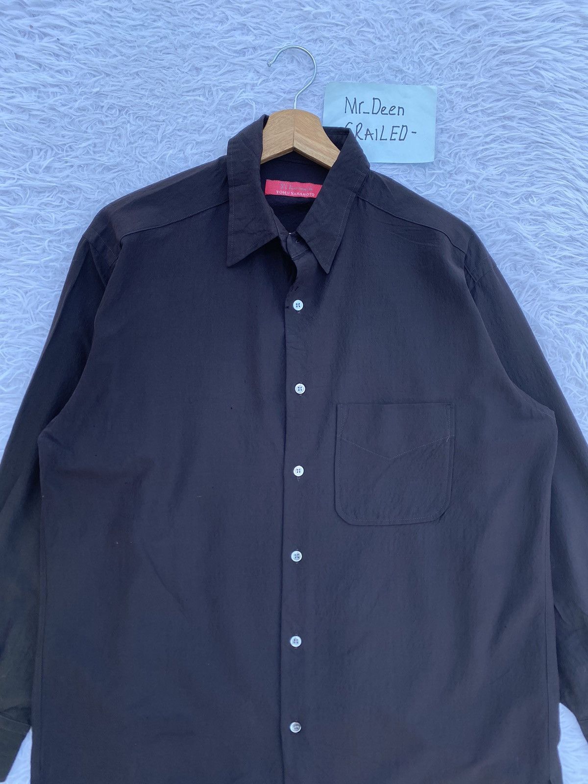 Yohji Yamamoto Rare Vintage 90s Yohji Yamamoto 50% Soie SILK Button Shirt Size US L / EU 52-54 / 3 - 1 Thumbnail