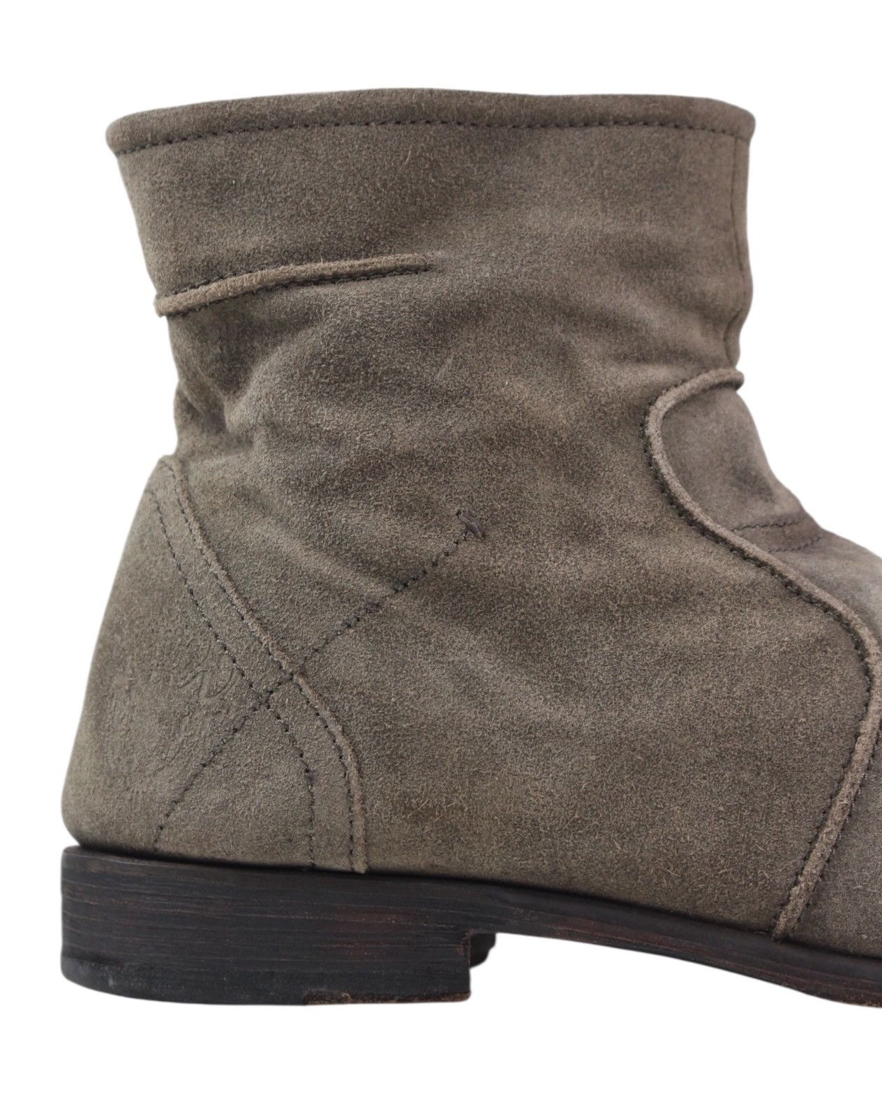 If Six Was Nine 2000S BLACKSTONE CARIBOU SUEDE CAP-TOE ZIP BOOTS Size US 11 / EU 44 - 7 Thumbnail