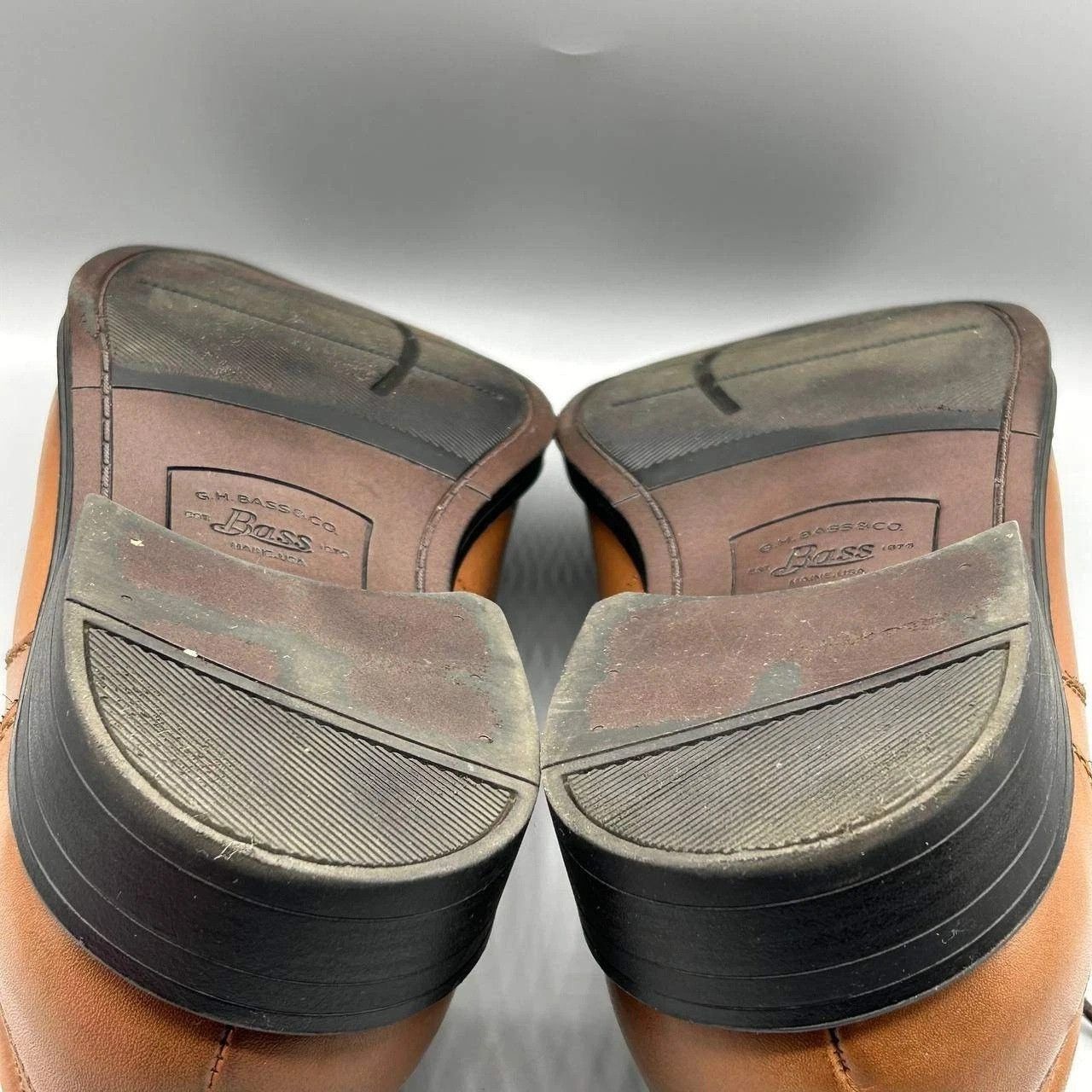 G.H. Bass & Co. G.H Bass & Co. Sheldon Derby Dress Shoes 11M Leather Moc Toe Size US 11 / EU 44 - 10 Thumbnail