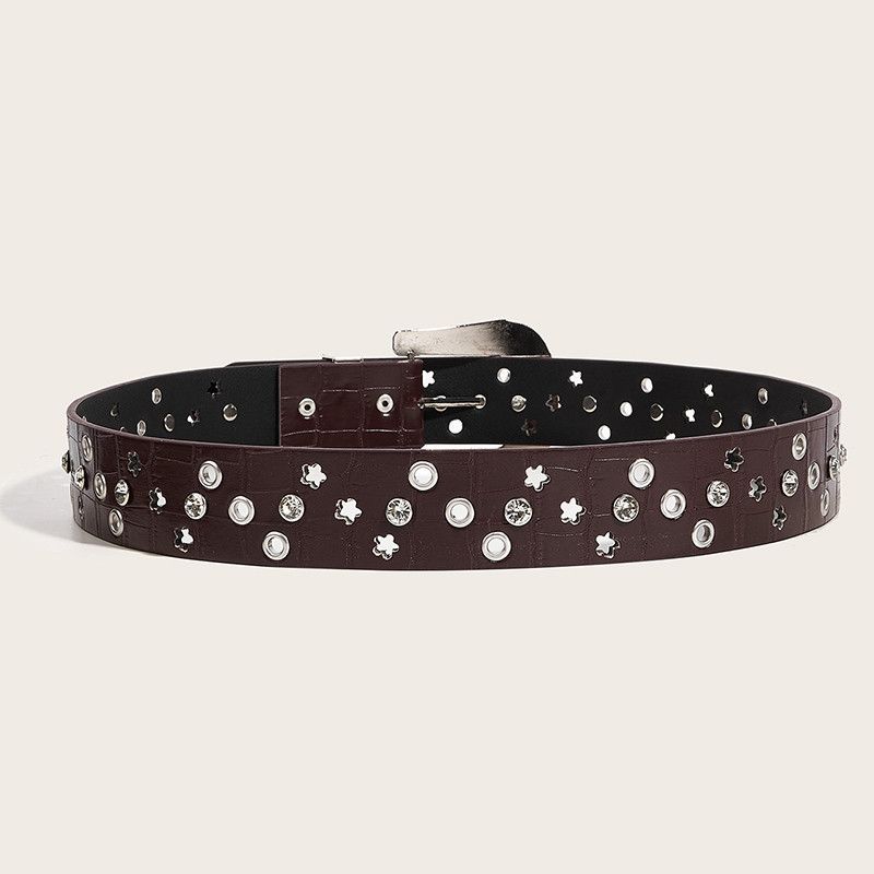 Designer × Japanese Brand × Vintage Punk Diamond Butterfly Rivet Belt Vintage Size ONE SIZE - 3 Thumbnail