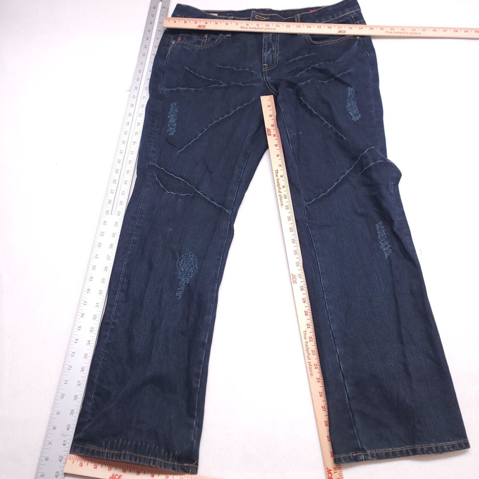 Seven 7 Seven7 Casual Button Zip Denim Jeans Womens Size 16 Blue Size 38" / US 16 / IT 52 - 6 Thumbnail