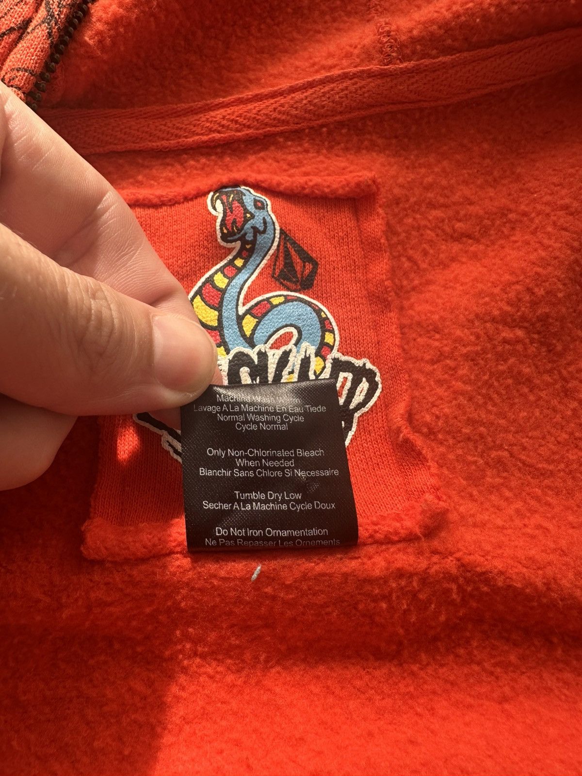 Volcom Rare Ryan Sheckler x Volcom Full Zip Orange Monster Hoodie Size US L / EU 52-54 / 3 - 5 Thumbnail