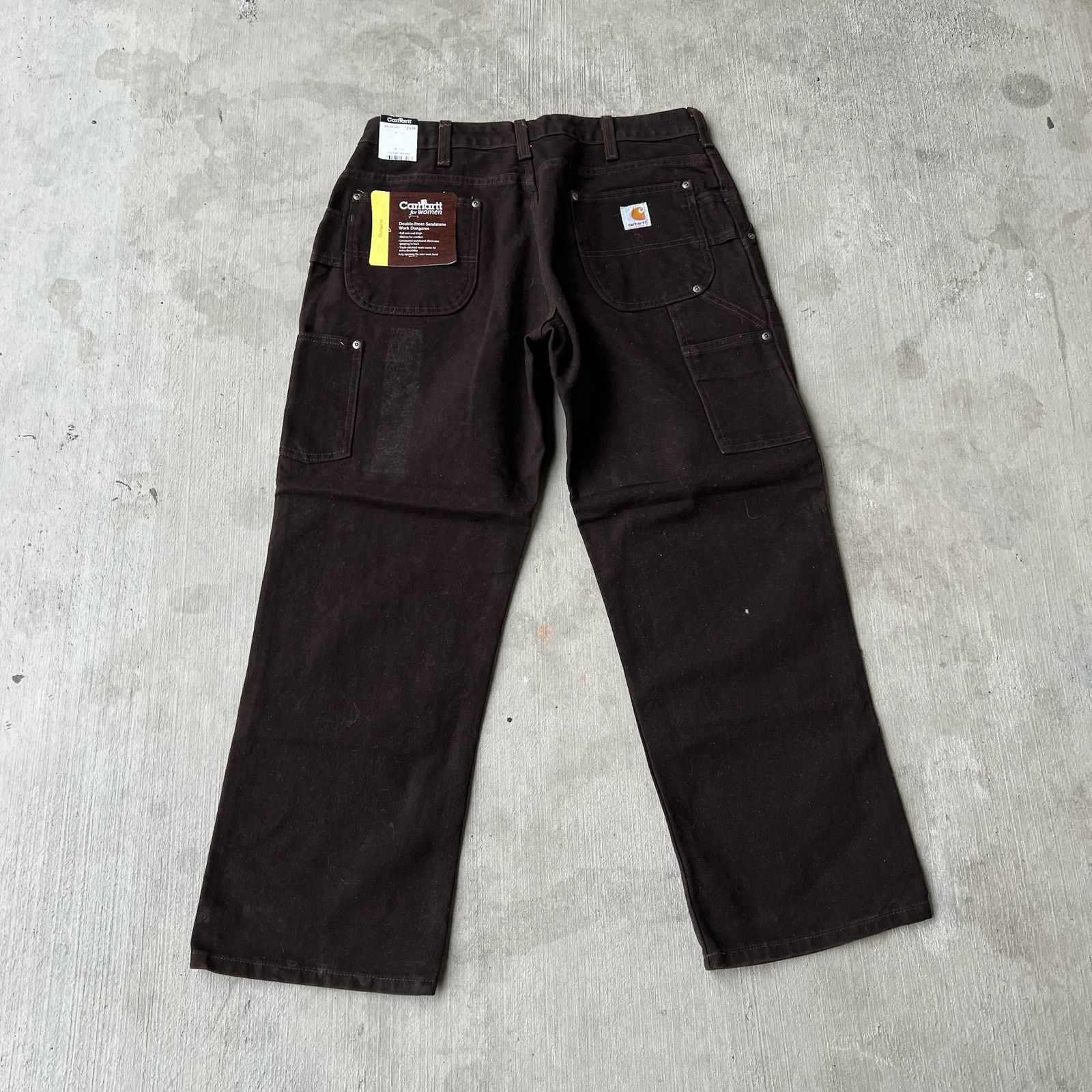 Carhartt × Vintage Carhartt WOMENS brown double knee work wear carpenter pants Size US 32 / EU 48 - 4 Thumbnail