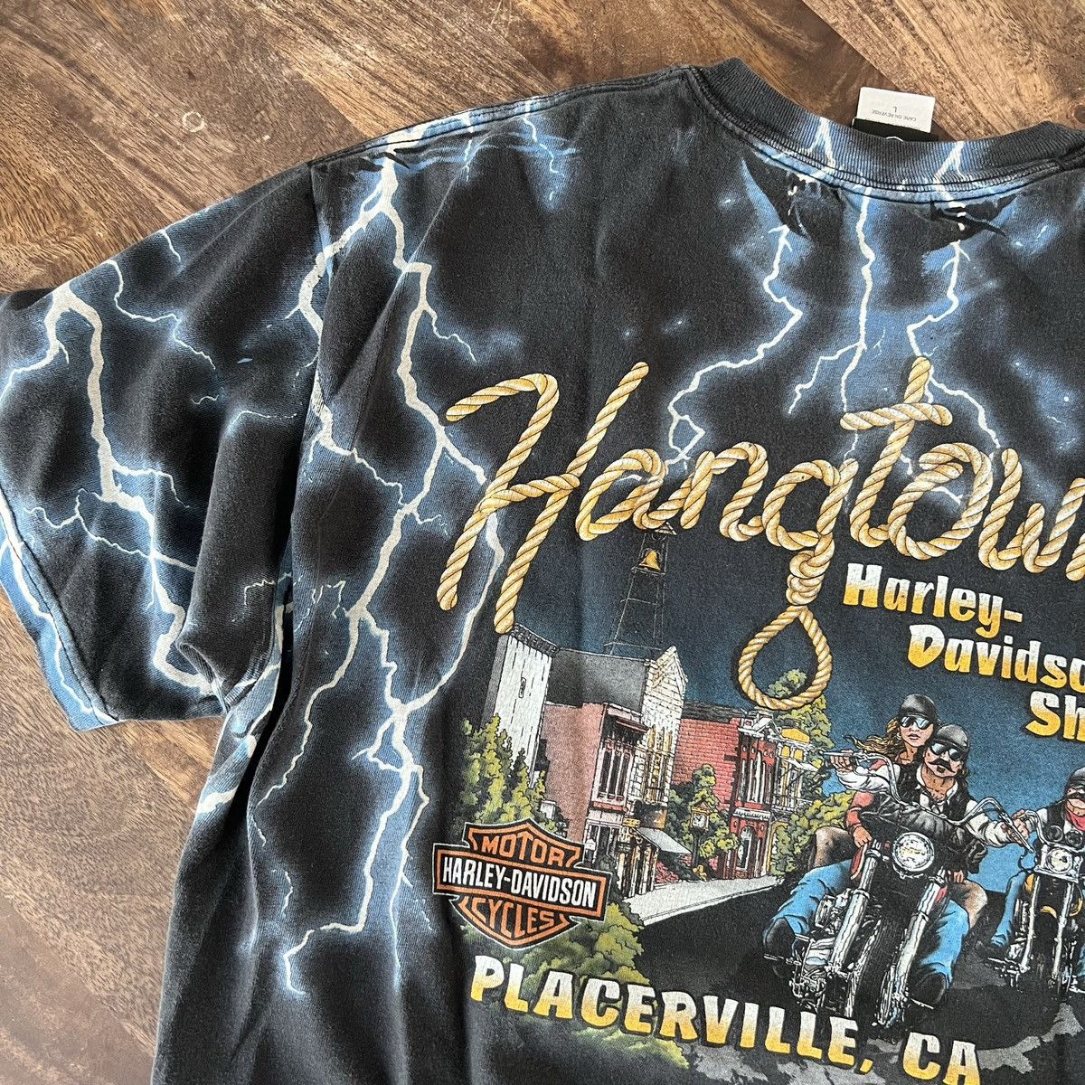 Vintage Vintage Harley Davidson Lightning shirt rare Size US L / EU 52-54 / 3 - 9 Thumbnail