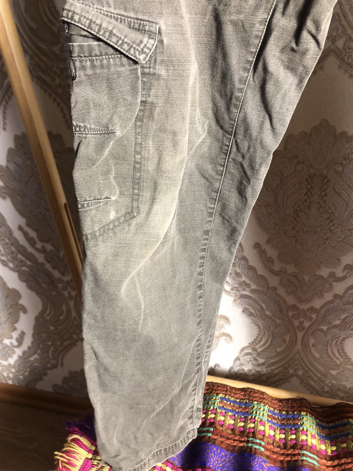 Nike × Vintage VERY RARE NIKE CARGO SWEATPANTS DENIM GORPCORE Y2K 90s DRILL Size US 32 / EU 48 - 7 Thumbnail