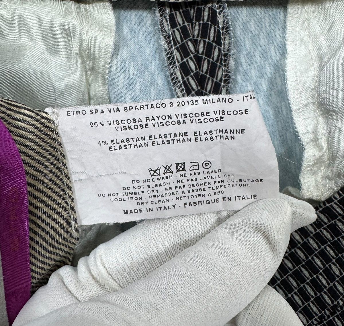 Etro Etro Milano Printed Dress Pants Viscose size 42 Size 28" / US 6 / IT 42 - 12 Thumbnail