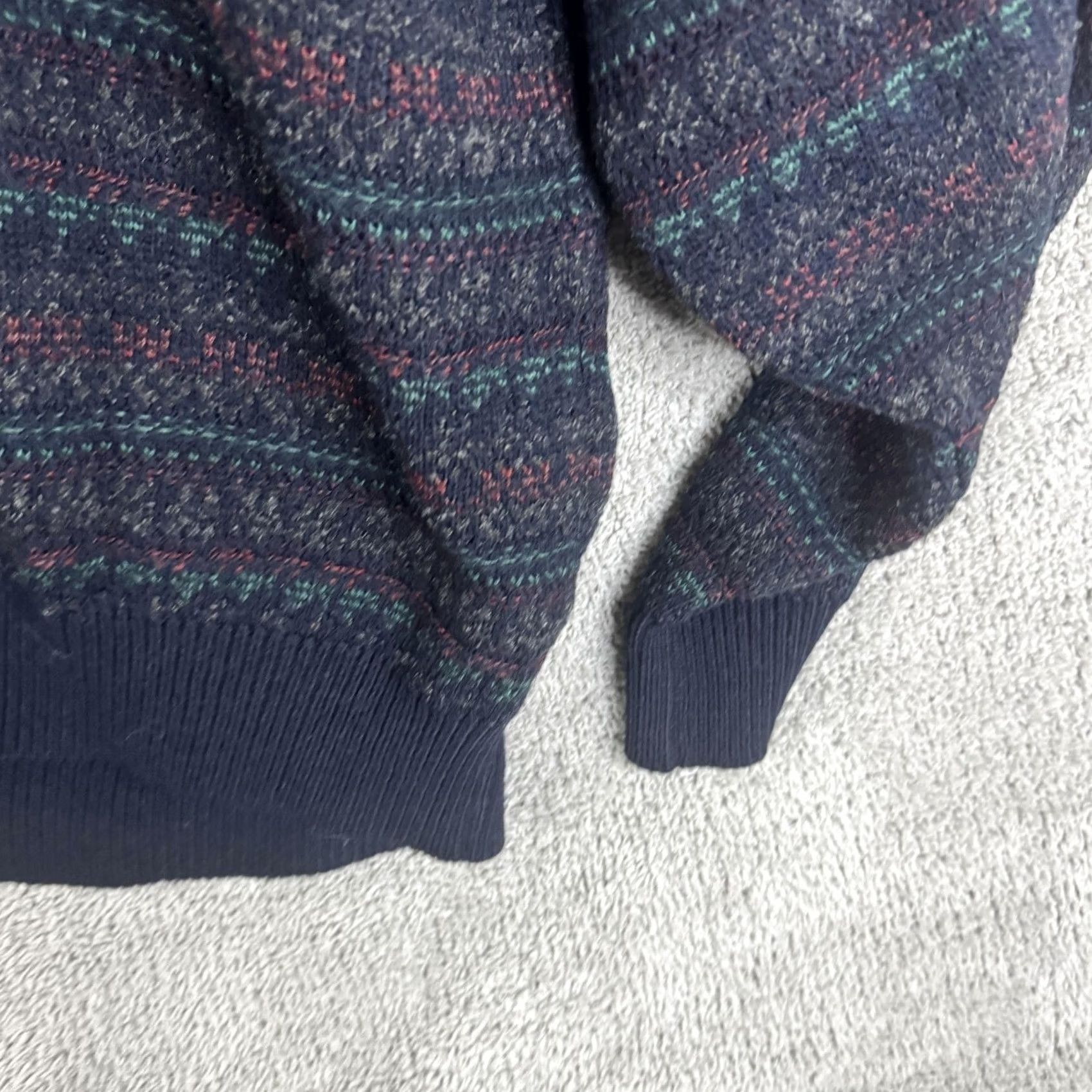 Jantzen Jantzen Sweater Mens 2XL Blue Fair Isle Knit Collared Henley Pullover Casual Size US XXL / EU 58 / 5 - 3 Thumbnail