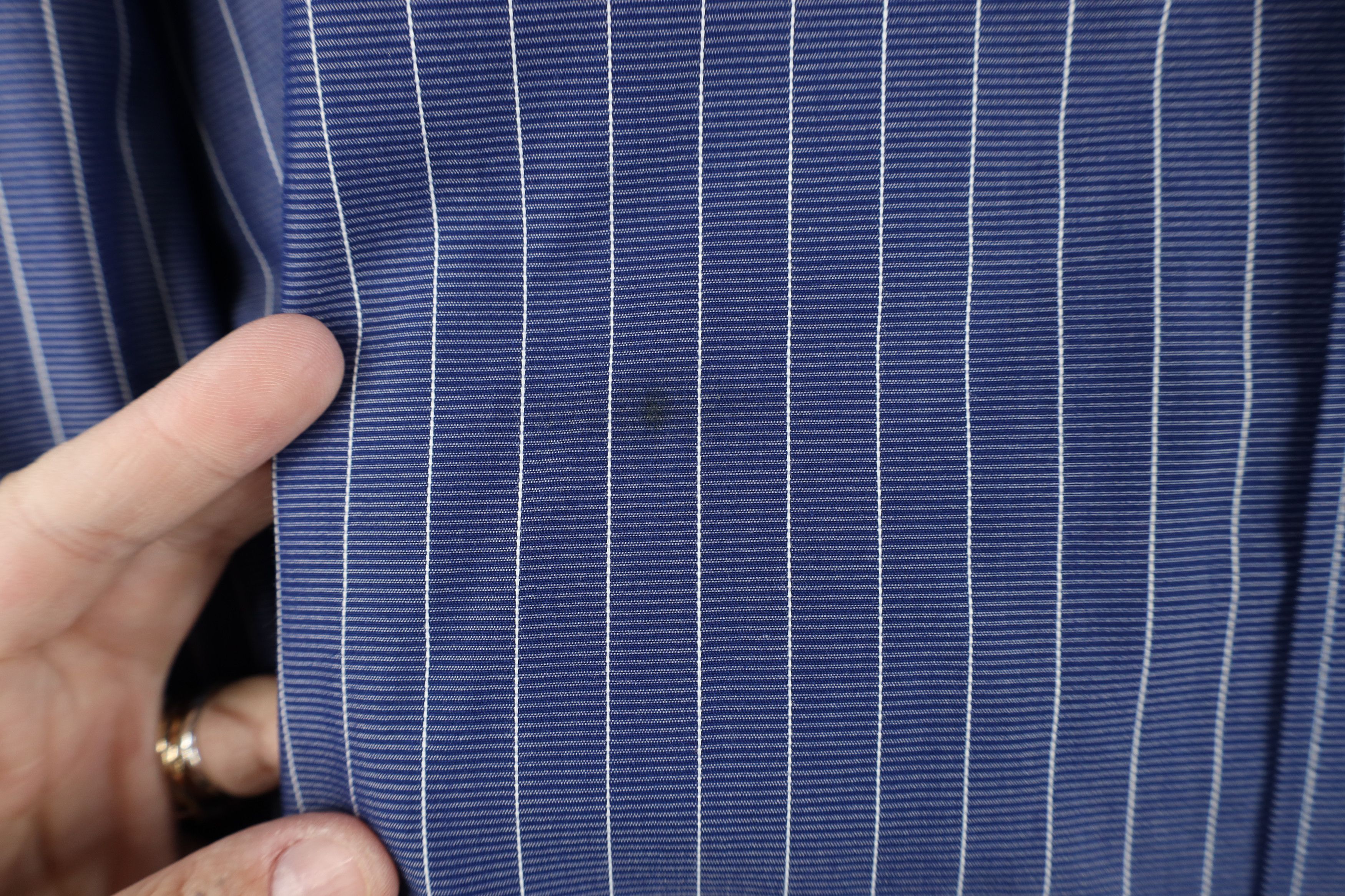 UNTUCKit Untuckit Pinstriped Collared Button Dress Shirt Blue Size US XXL / EU 58 / 5 - 4 Thumbnail