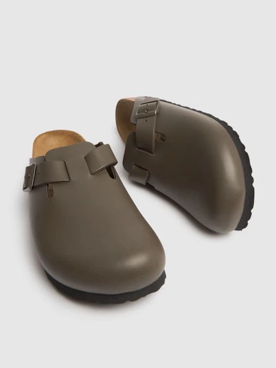 Birkenstock o1lsvrm0425 Boston Natural Leather Mules in Concrete Grey Size US 9 / EU 42 - 3 Thumbnail