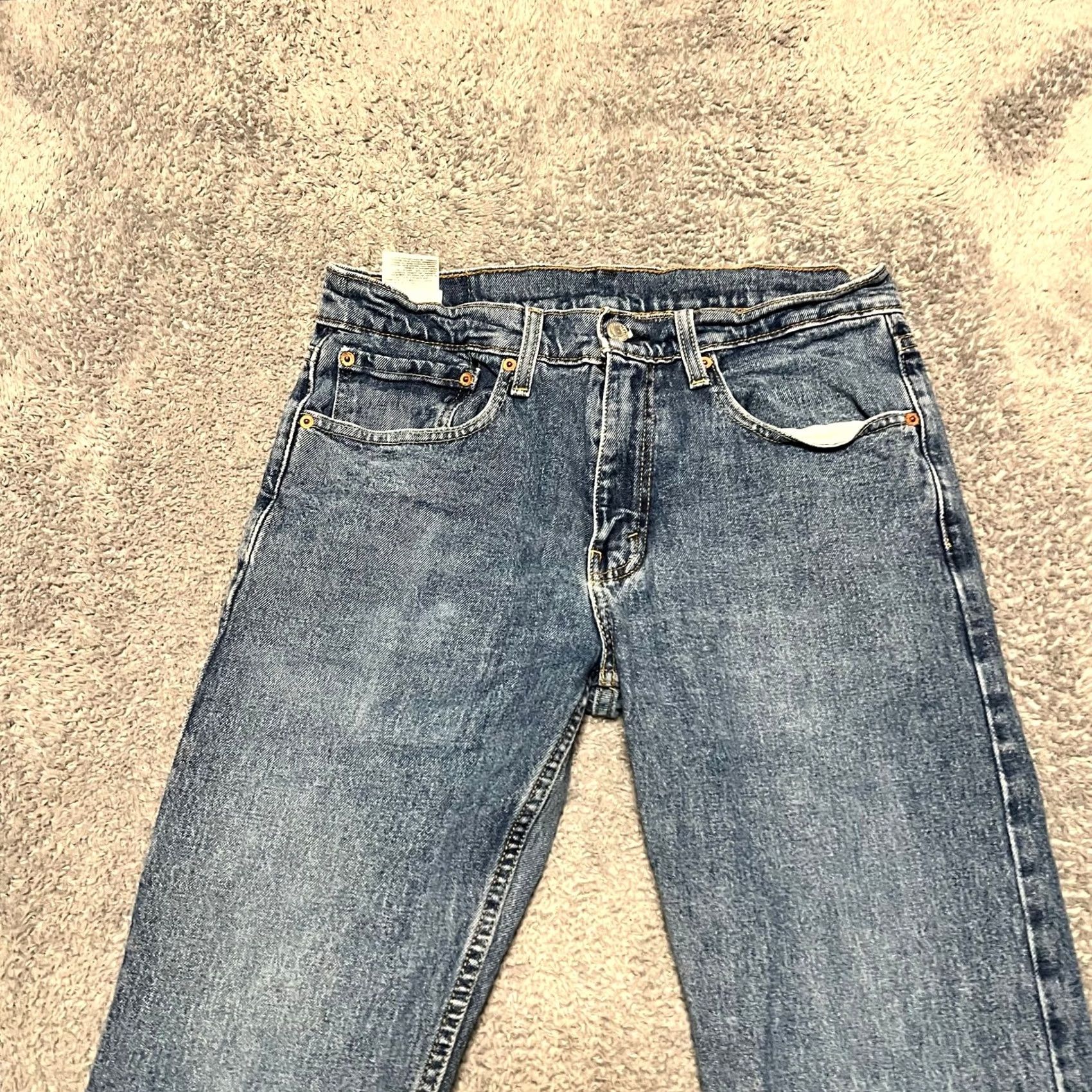 Levi's Levi’s 502 Jeans Men’s 31 x32 Blue Medium Wash Denim Regular Taper Fit Stretch Jeans Men 31 Regular Blue 32 Inseam Boys? Size US 31 - 5 Thumbnail