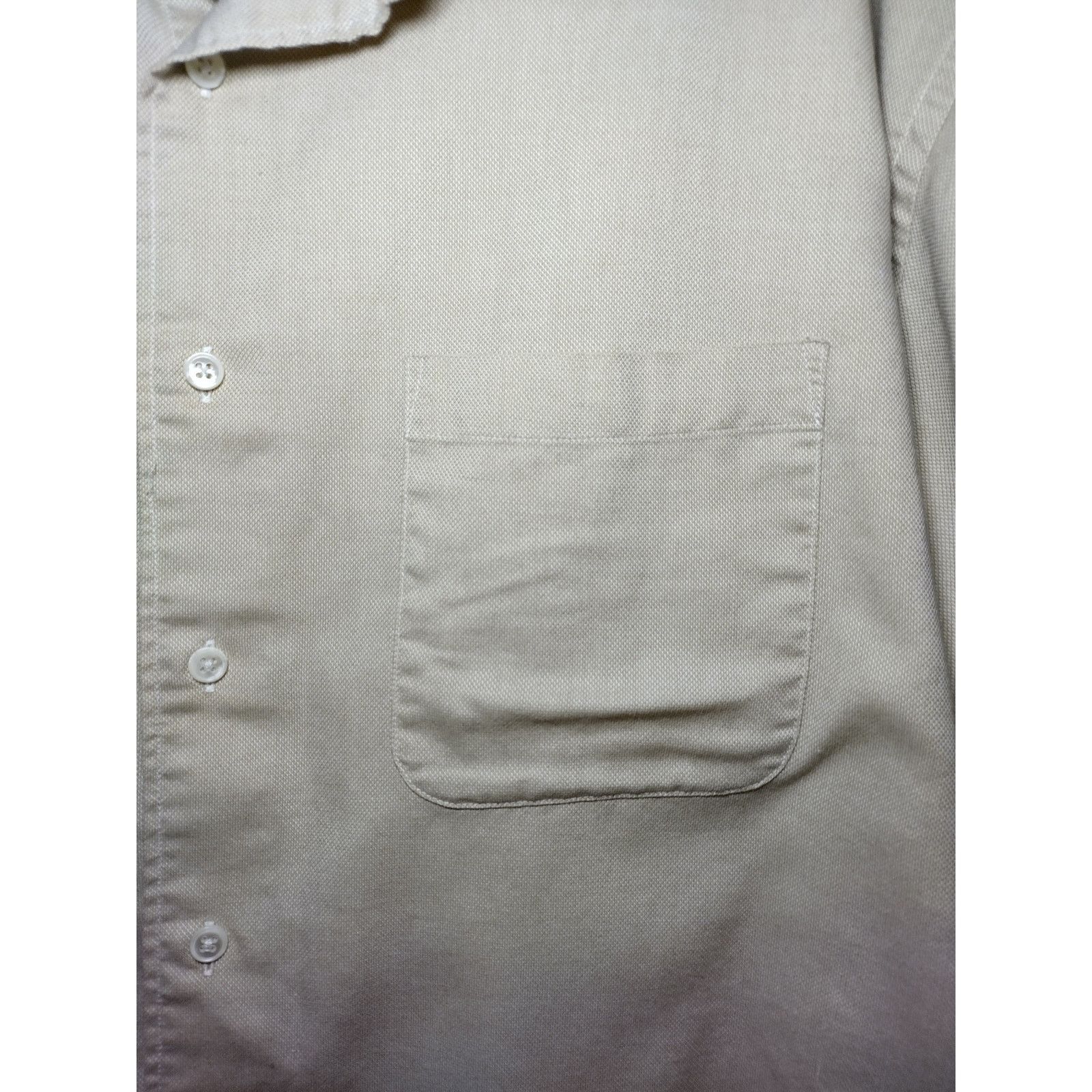 Croft & Barrow Croft & Barrow Mens Dress Shirt Long Sleeves Button Up Tan Size US XL / EU 56 / 4 - 2 Thumbnail