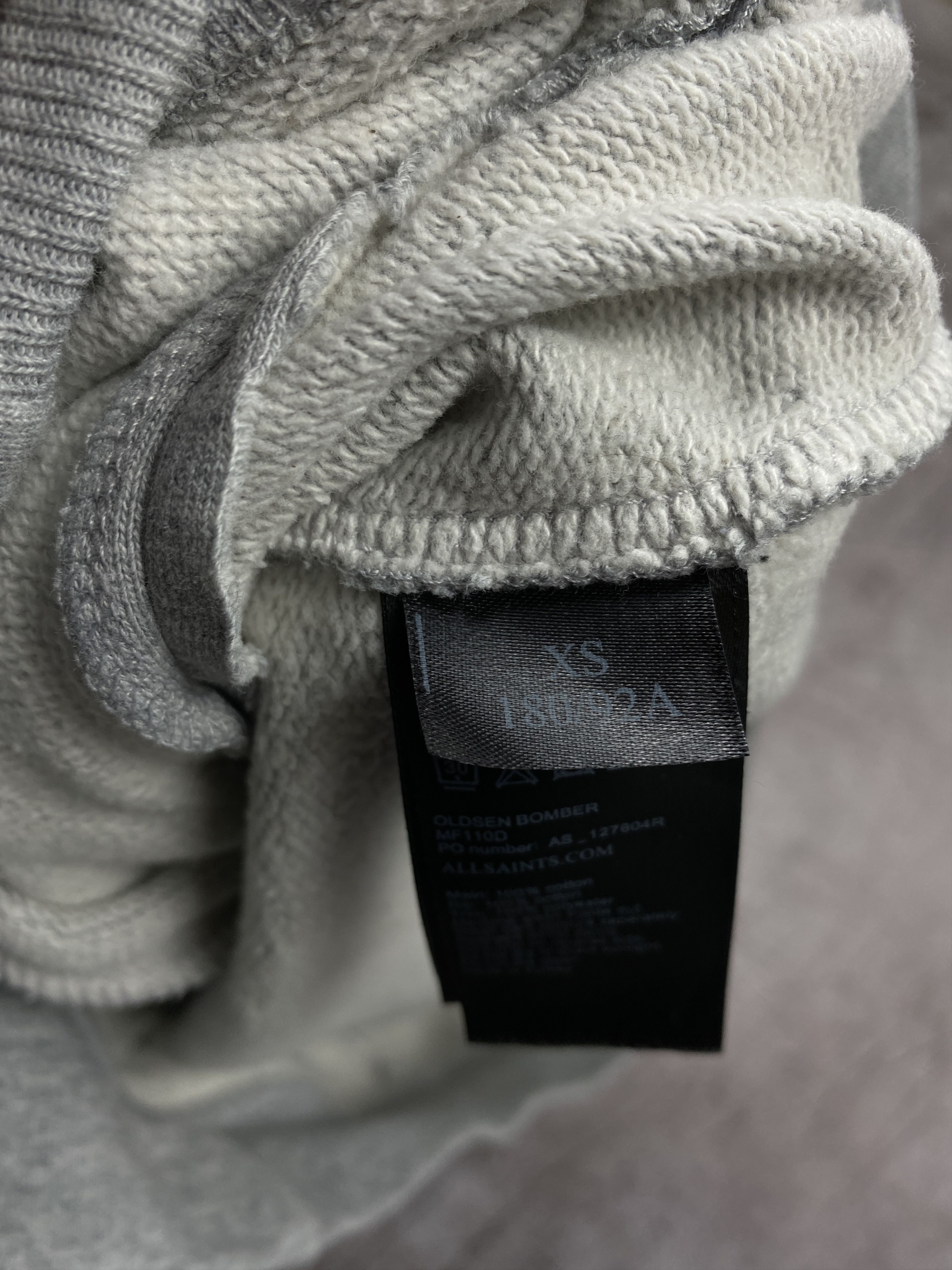 Allsaints × Vintage Allsaints Vintage Mens Oldsen Cotton Bomber Jacket Size US XS / EU 42 / 0 - 5 Thumbnail