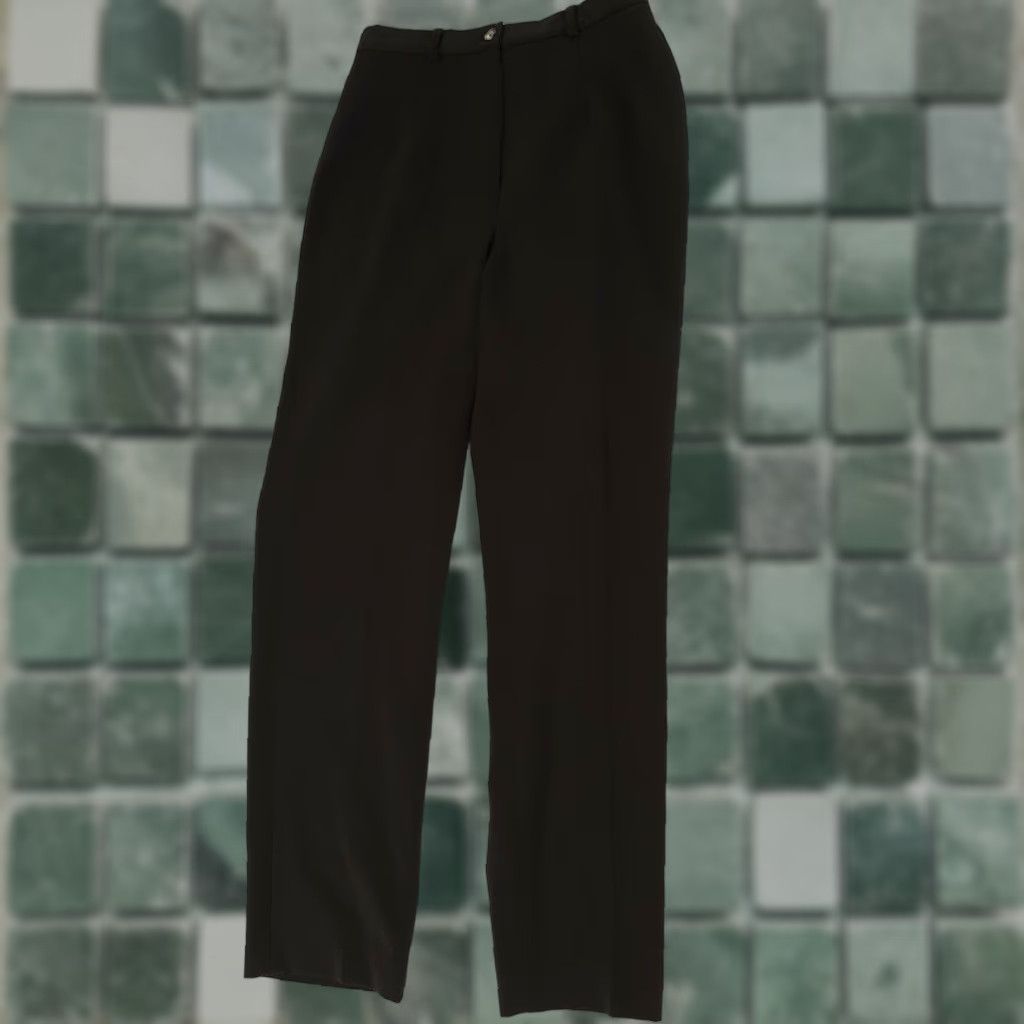 Faconnable F. by Faconnable Dress Pants Womens Brown Size 6 26x27 Polyester Italy Zipper Closure Straight Leg Mens? no, Women. Size 28" / US 6 / IT 42 - 1 Thumbnail