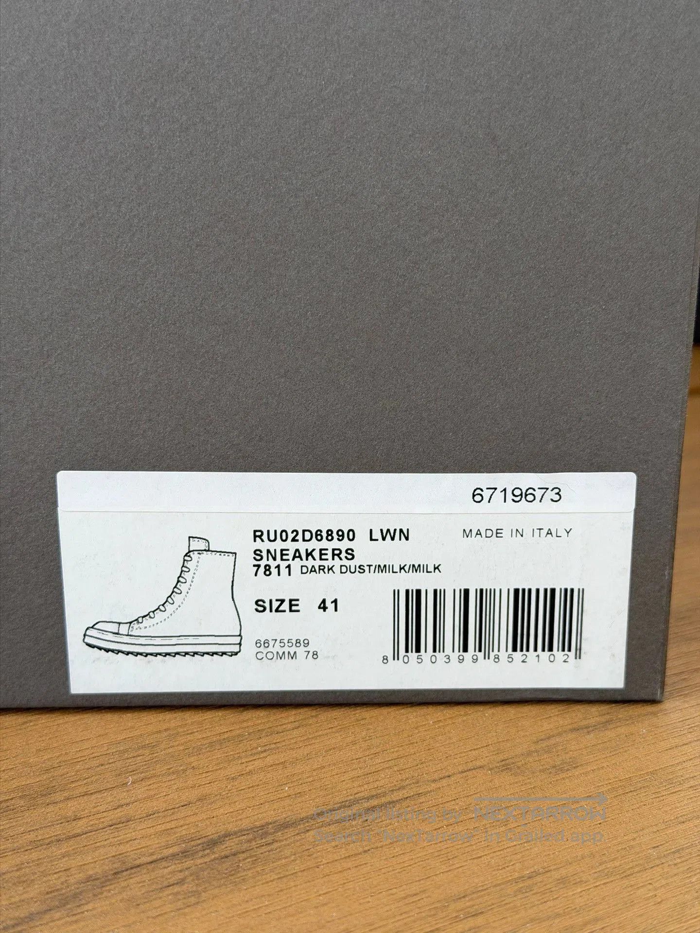 Rick Owens Rick Owens x Converse Gray Suede High-Top. Size US 8 / EU 41 - 9 Thumbnail