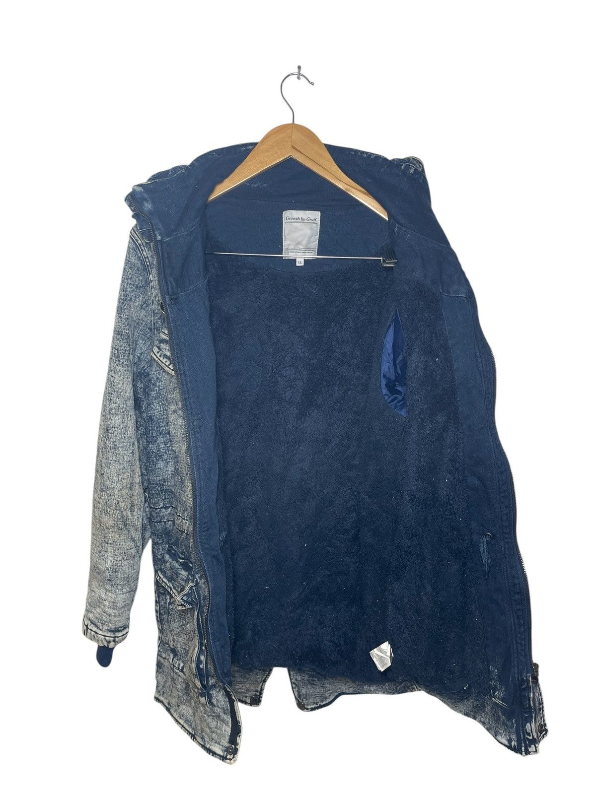 Japanese Brand Japanese Brand Growth By Grail Denim Parka jacket Size US L / EU 52-54 / 3 - 3 Thumbnail