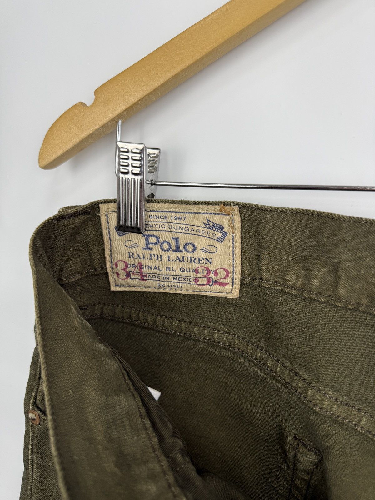 Denim & Supply Ralph Lauren 🇺🇸 Vintage Ralph Lauren Sullivan Slim Jeans Olive USA Style Size US 34 / EU 50 - 9 Thumbnail
