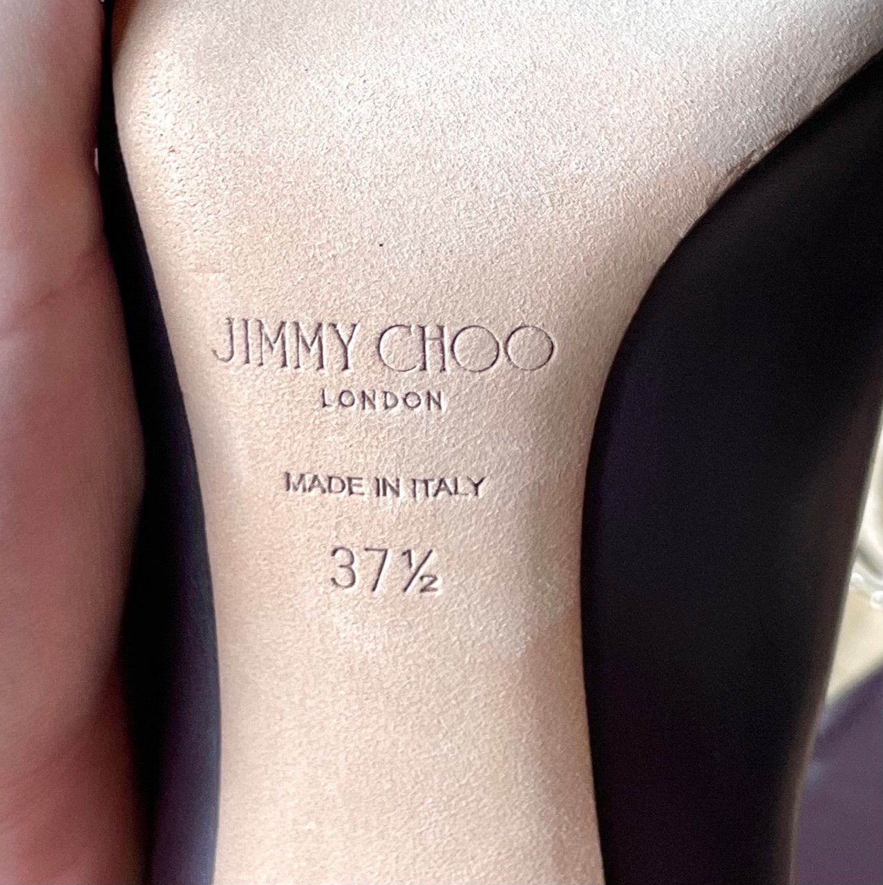 Jimmy Choo Jimmy Choo Purple Eggplant Lark Ankle Strap V Booties Size US 7.5 / IT 37.5 - 8 Thumbnail