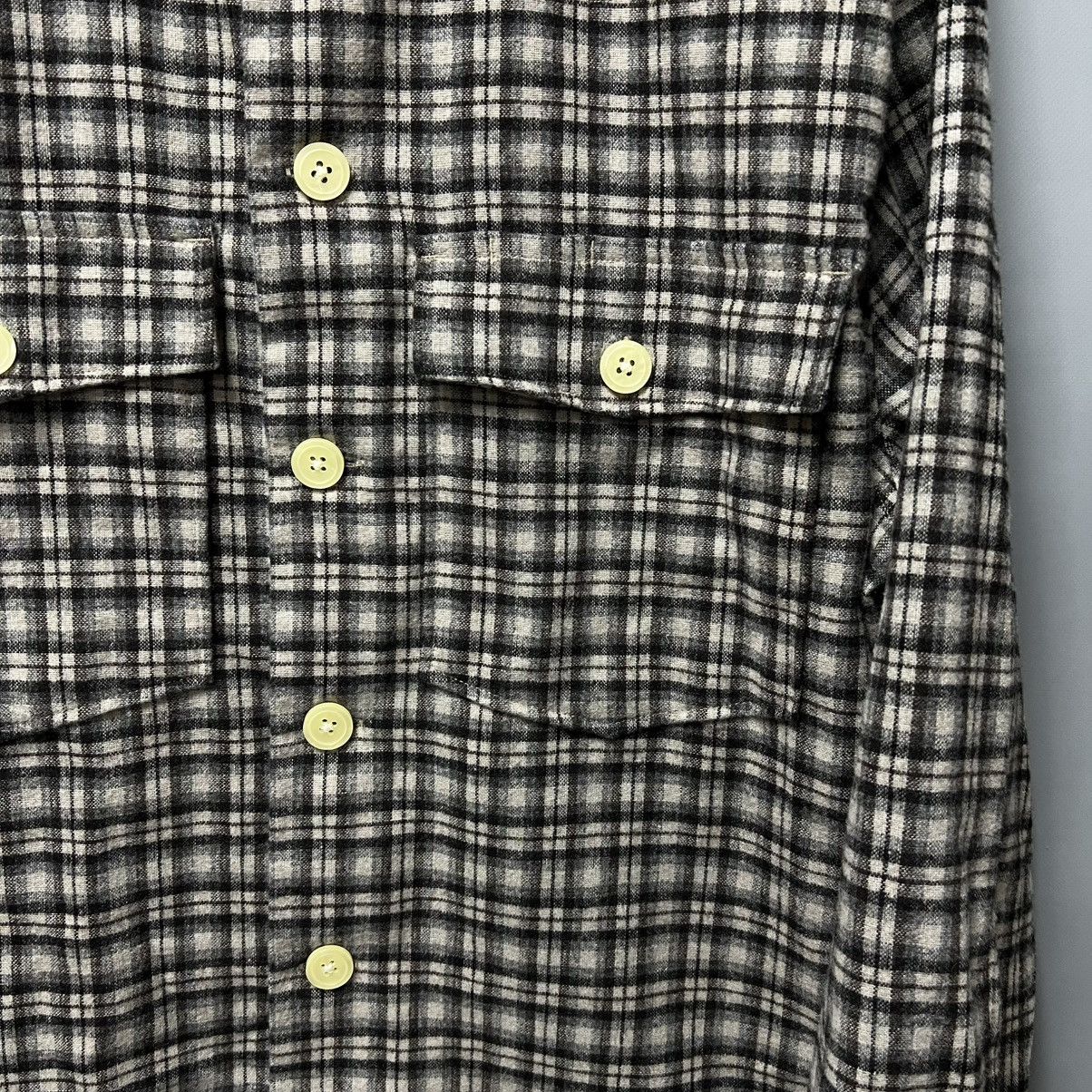 Allsaints AllSaints Burbank Flannel Shirt Button Up Overshirt Size US M / EU 48-50 / 2 - 9 Thumbnail