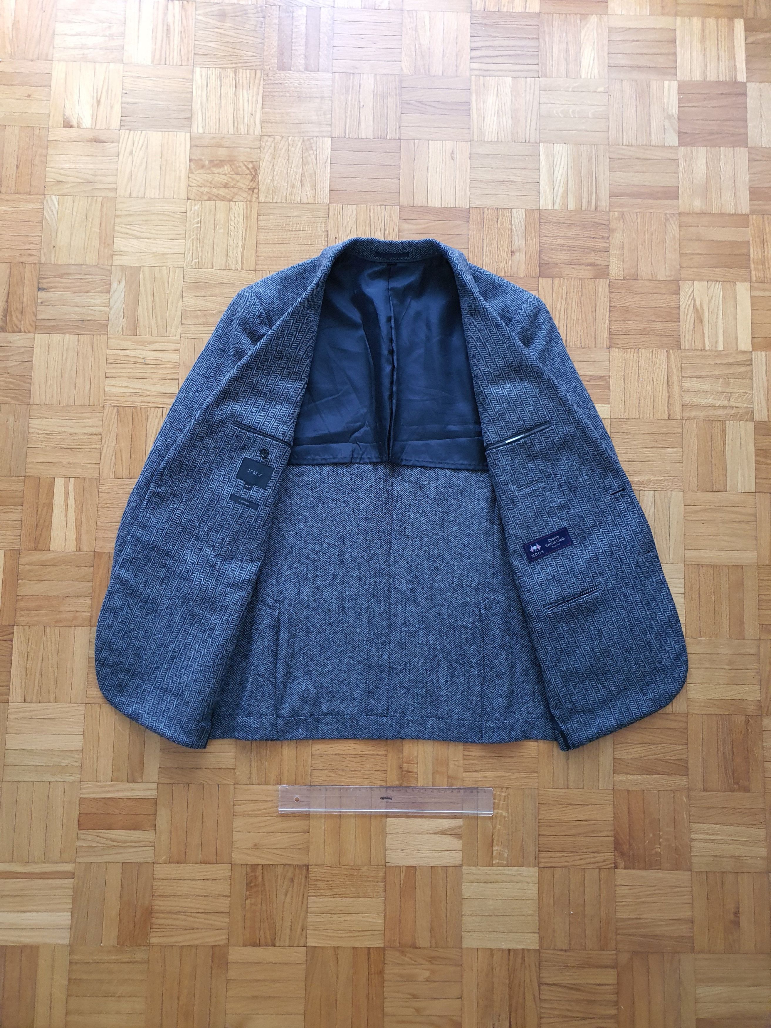 J.Crew LUDLOW Herringbone Blazer Sports Coat Jacket - MOON Fabric Size 42R - 4 Thumbnail