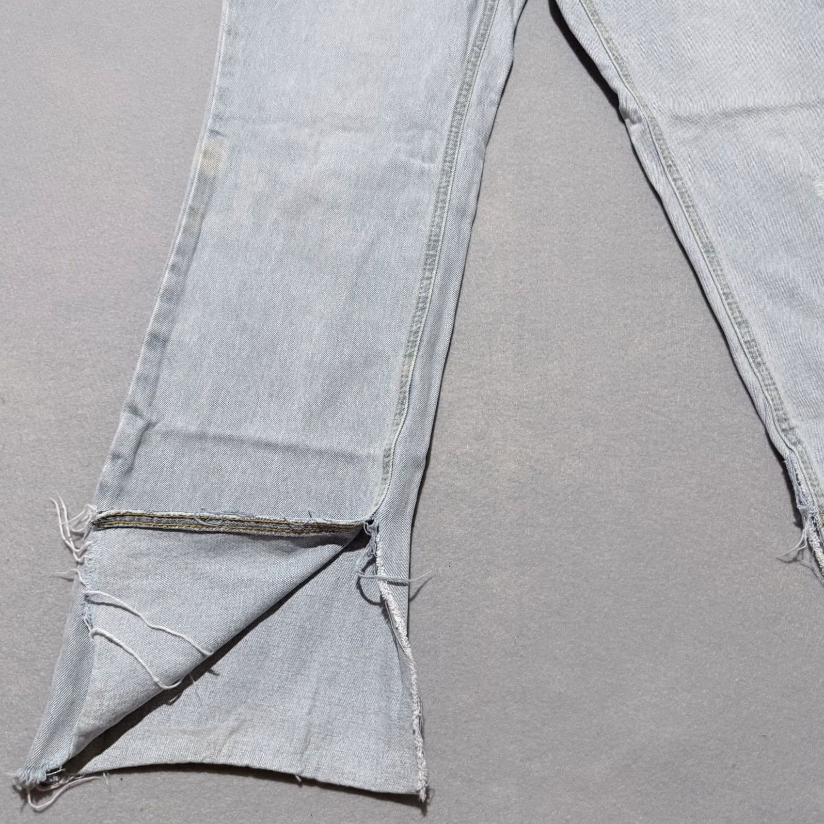 AVEC LES FILLES Avec Les Filles Jeans Womens Light Blue Denim Split Ankle Distressed Frayed - 30 Size 24" / US 00 / IT 34 - 5 Thumbnail