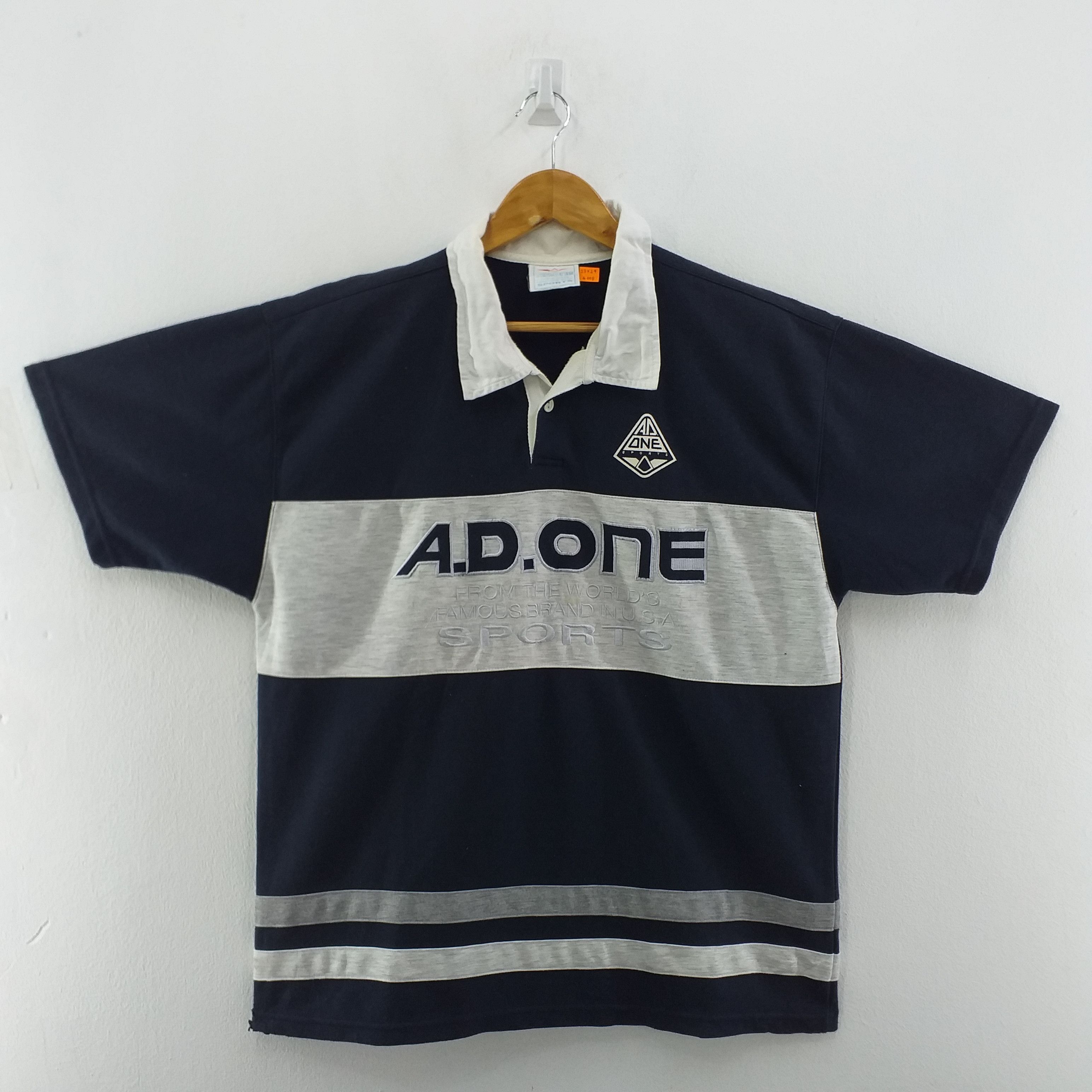 Vintage Vintage A.D.ONE Button Tshirt XLarge -G008 Size US XL / EU 56 / 4 - 1 Thumbnail