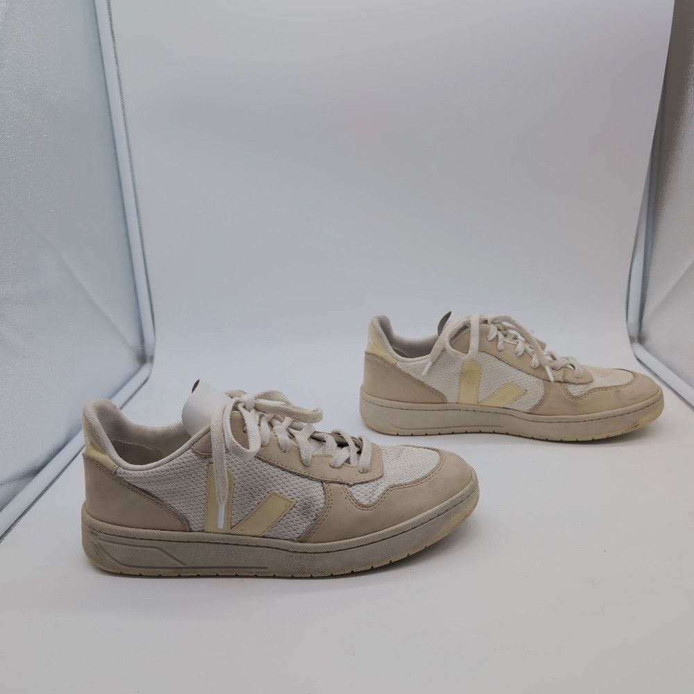 Veja Veja Sz 9 V-10 J-MESH JUTE WHITE Off-White Sneakers Size US 9 / IT 39 - 6 Thumbnail