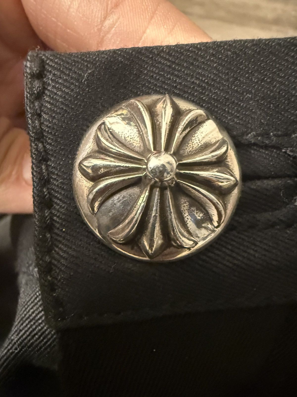 Chrome Hearts 🔥Chrome Hearts Black Double-Knee Shorts🔥 Size US 36 / EU 52 - 2 Thumbnail