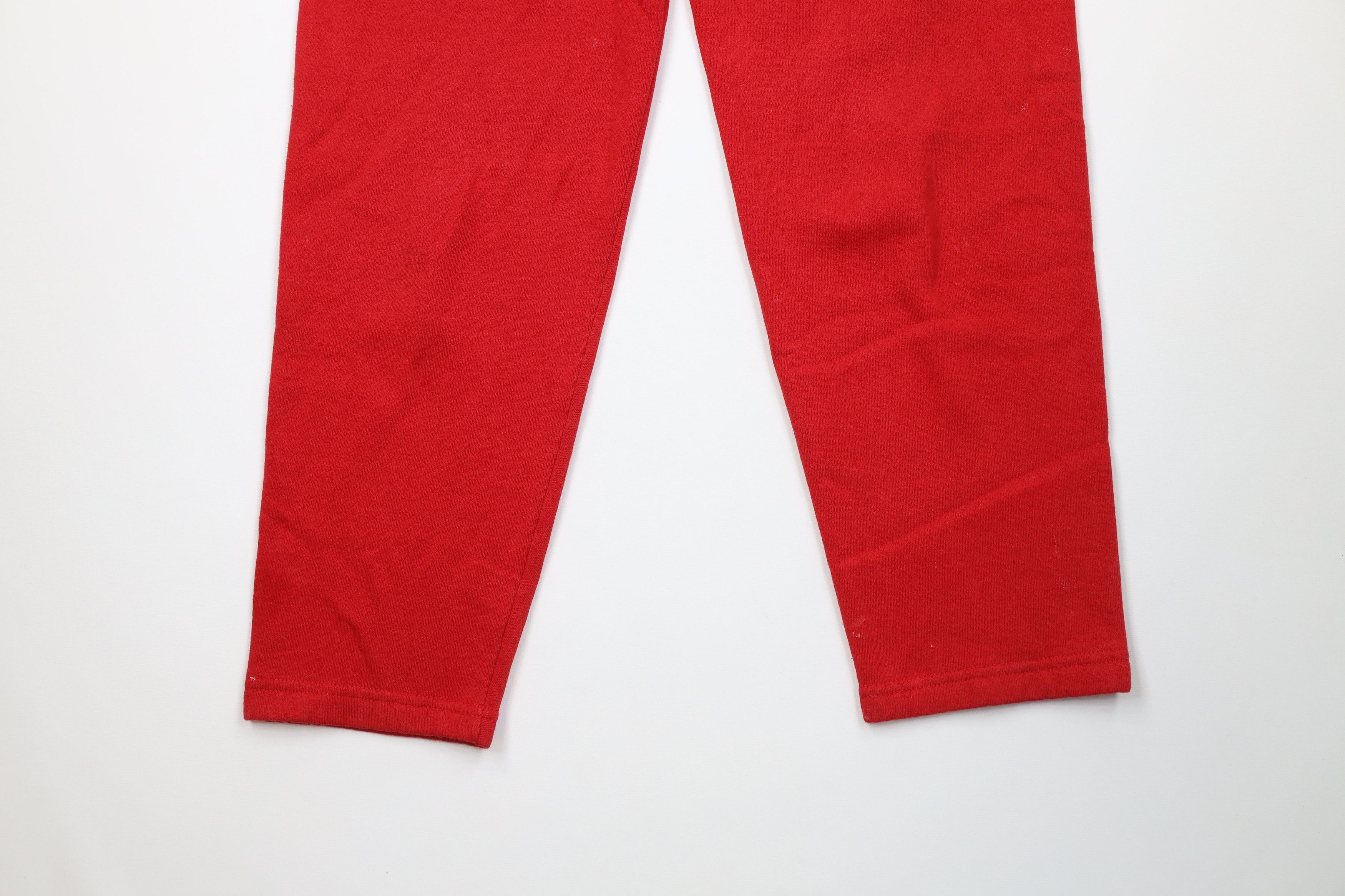 Russell Athletic Vintage 90s Russell Athletic Blank Sweatpants Red USA Size US 34 / EU 50 - 4 Thumbnail